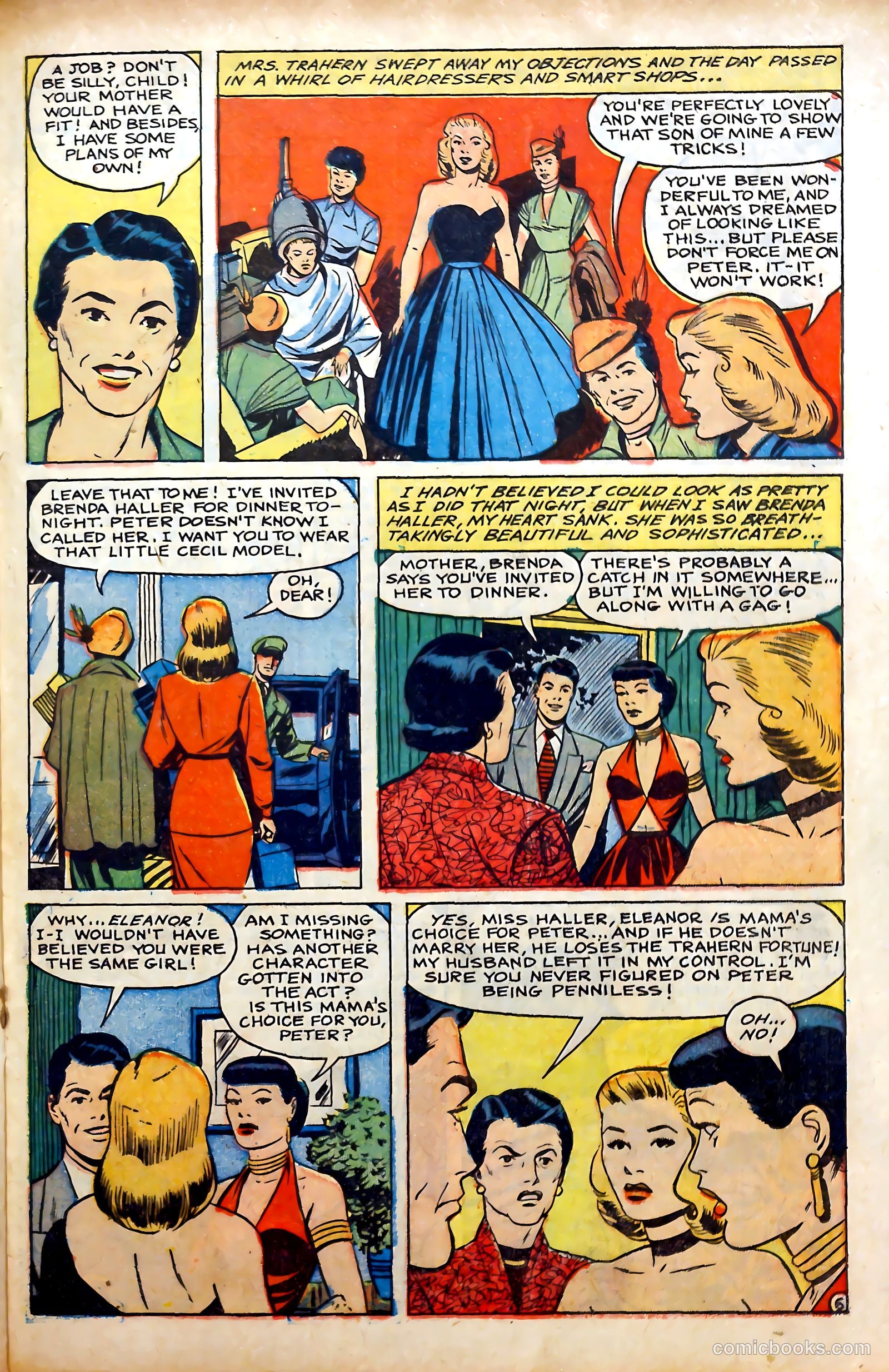Glamorous Romances #56 (1951) — page 23 of 36