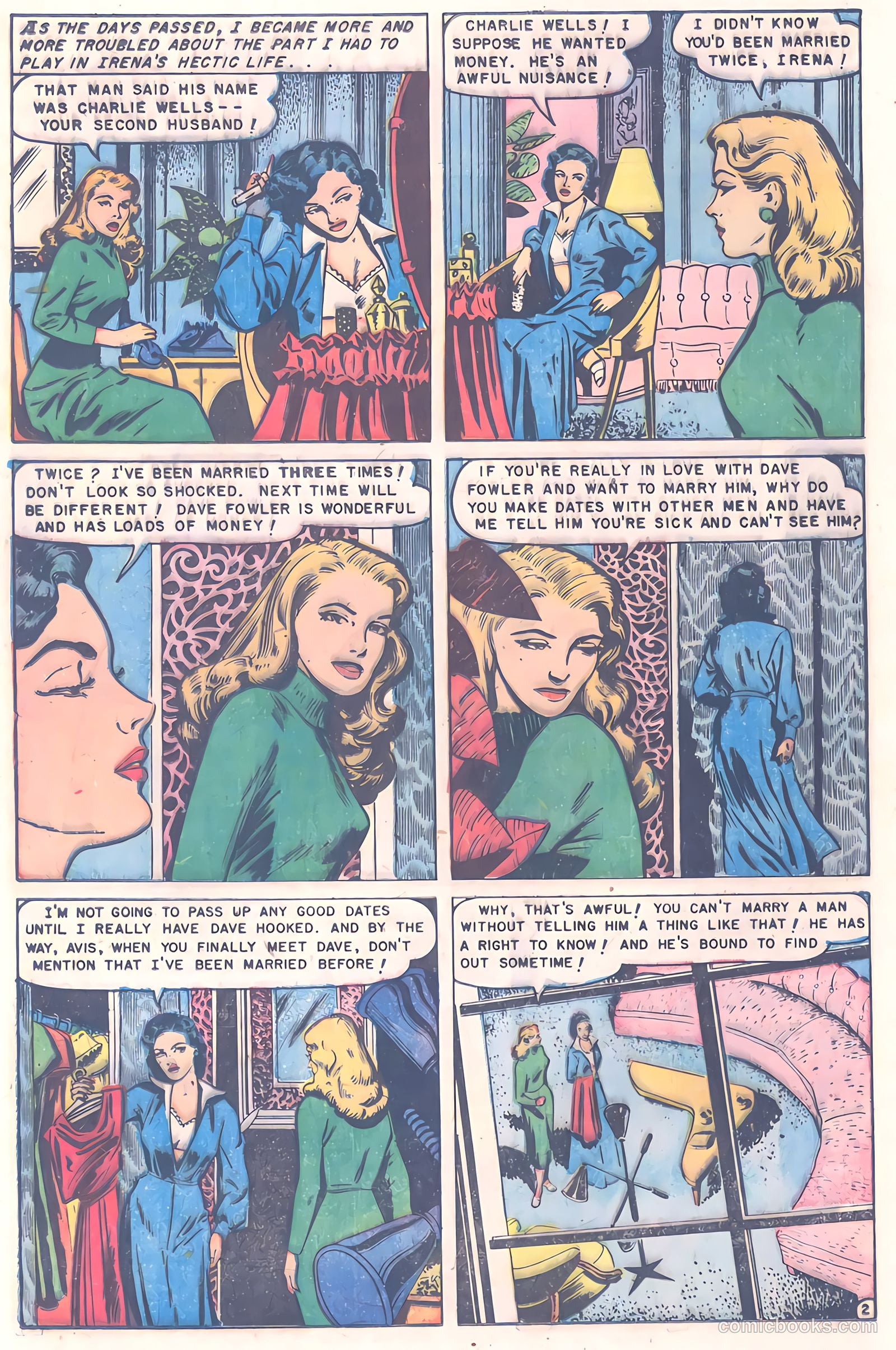 Glamorous Romances #57 (1952) — page 12 of 36