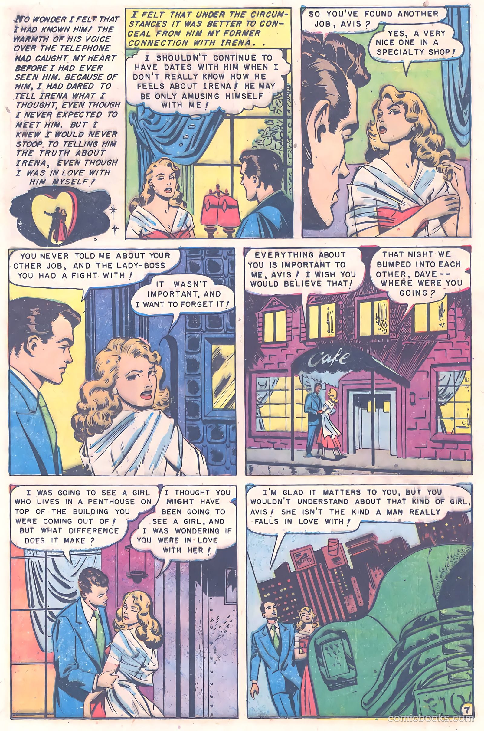 Glamorous Romances #57 (1952) — page 17 of 36