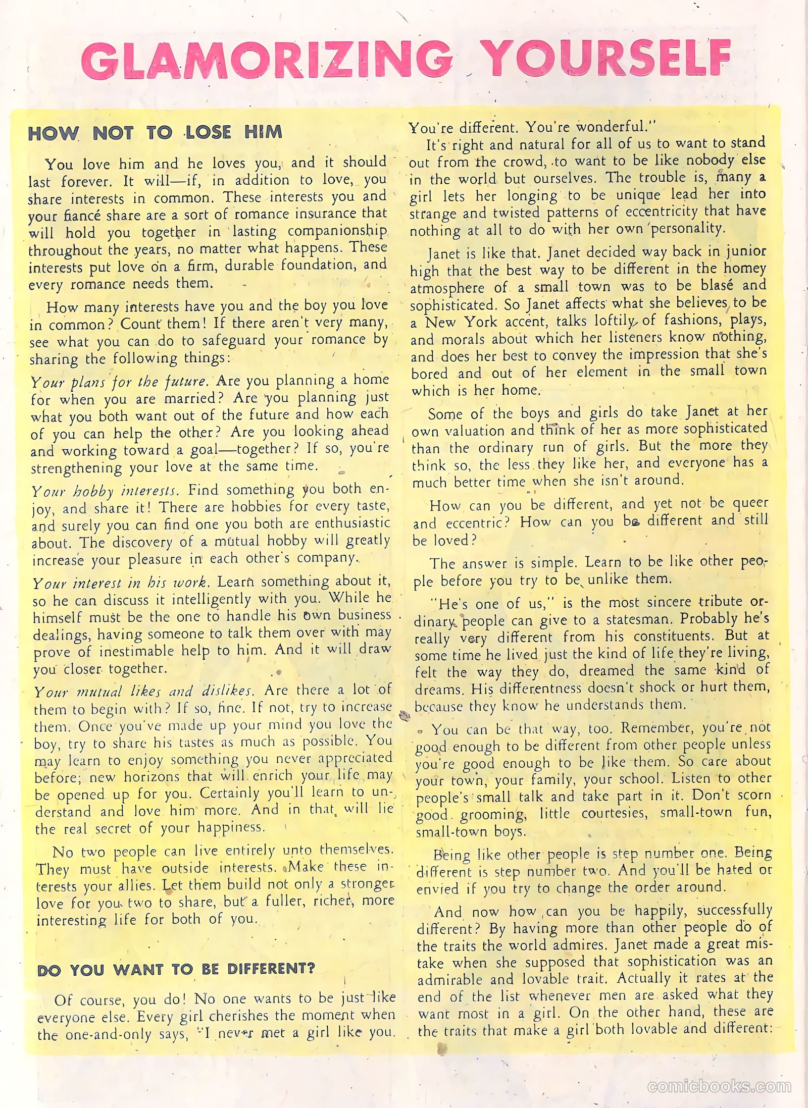 Glamorous Romances #57 (1952) — page 26 of 36