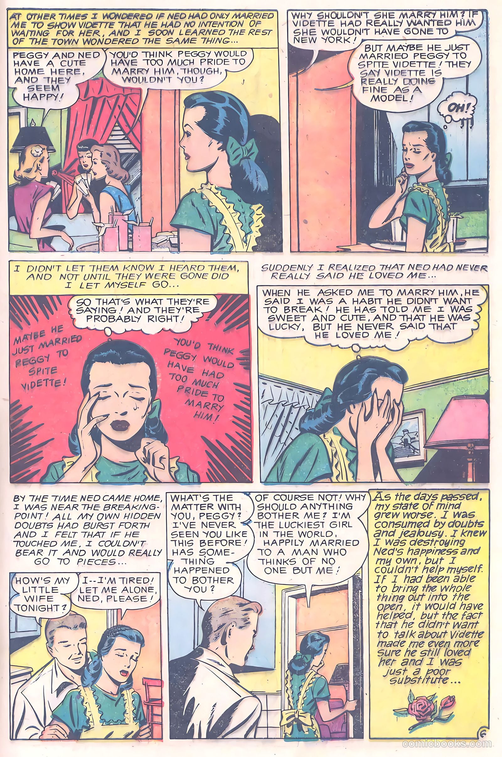 Glamorous Romances #57 (1952) — page 33 of 36