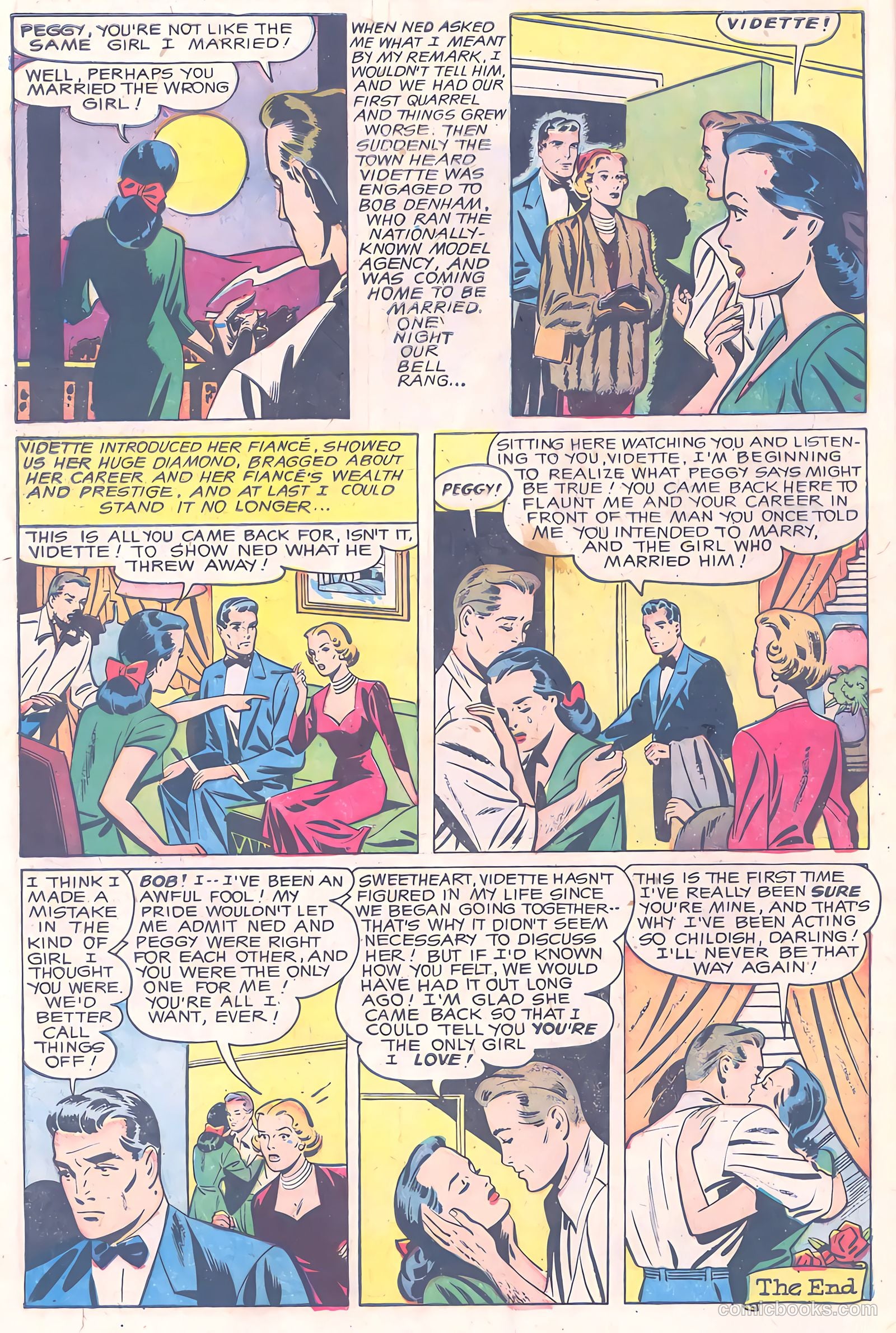 Glamorous Romances #57 (1952) — page 34 of 36