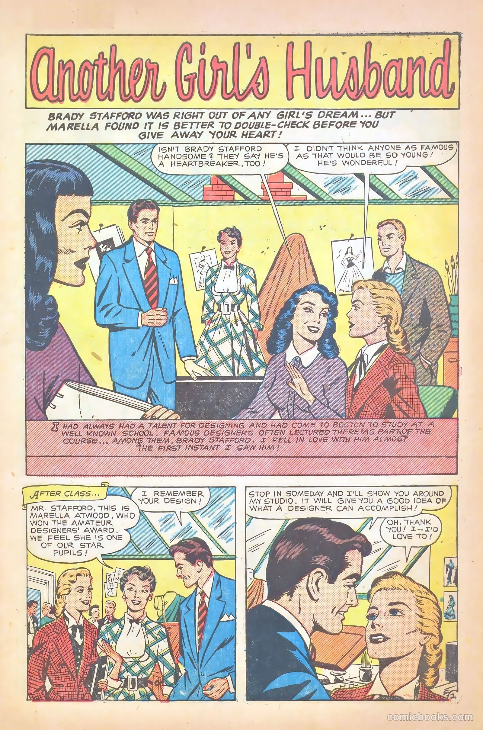 Glamorous Romances #58 (1952) — page 3 of 37