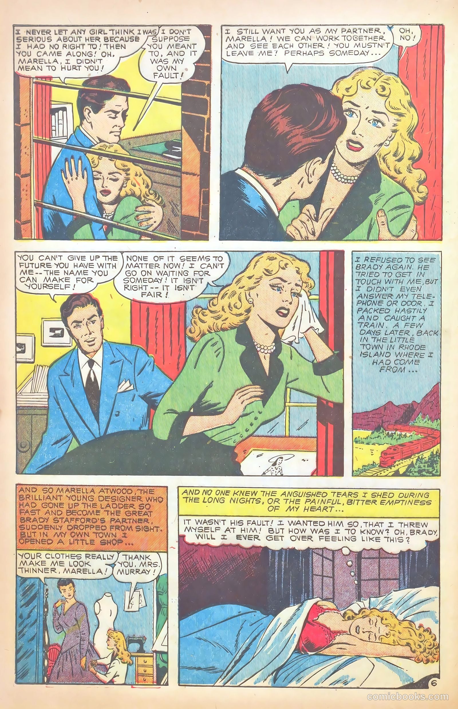 Glamorous Romances #58 (1952) — page 8 of 37