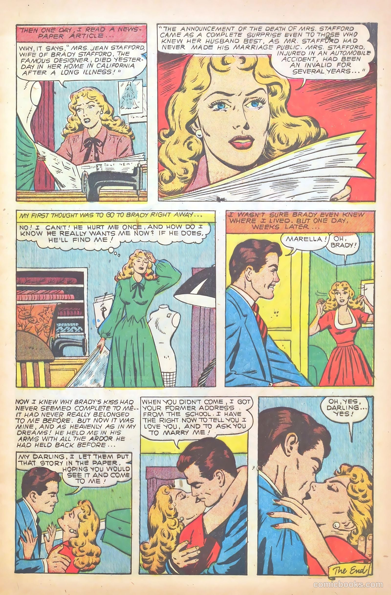 Glamorous Romances #58 (1952) — page 9 of 37