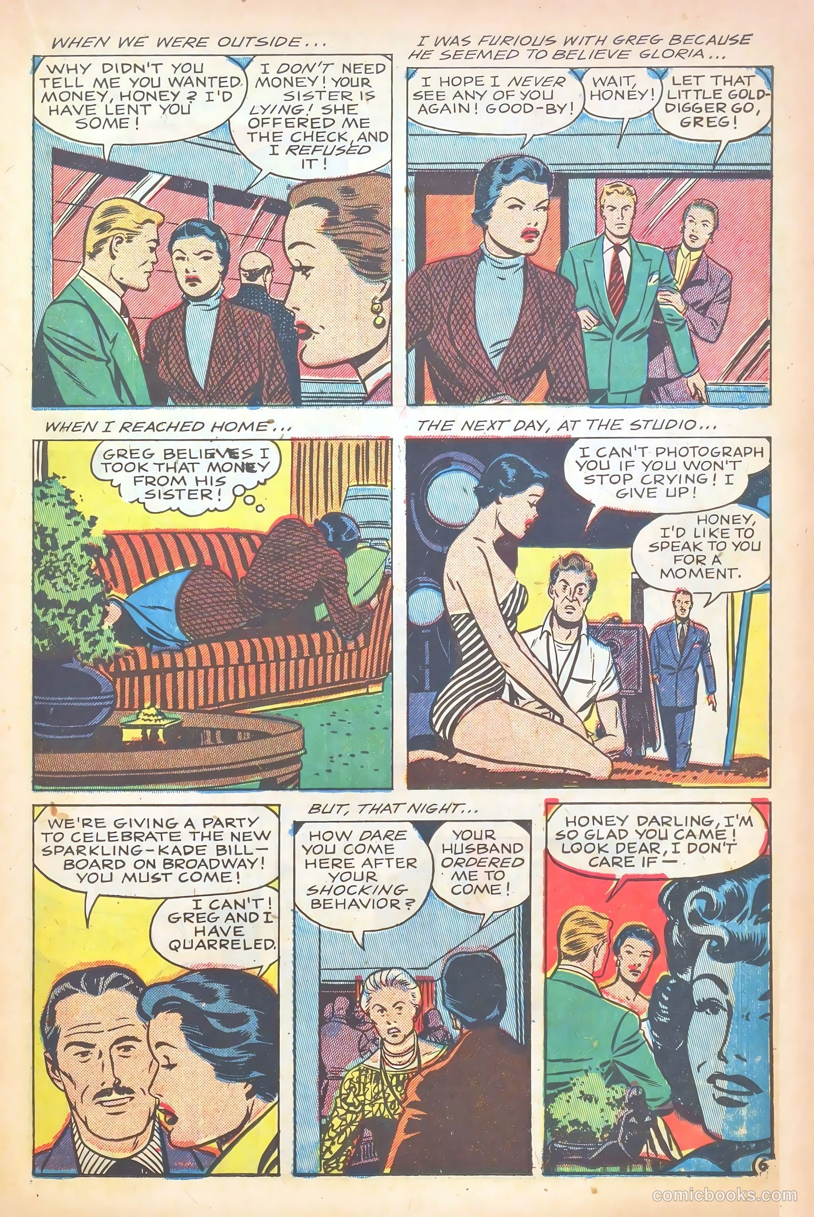 Glamorous Romances #58 (1952) — page 15 of 37