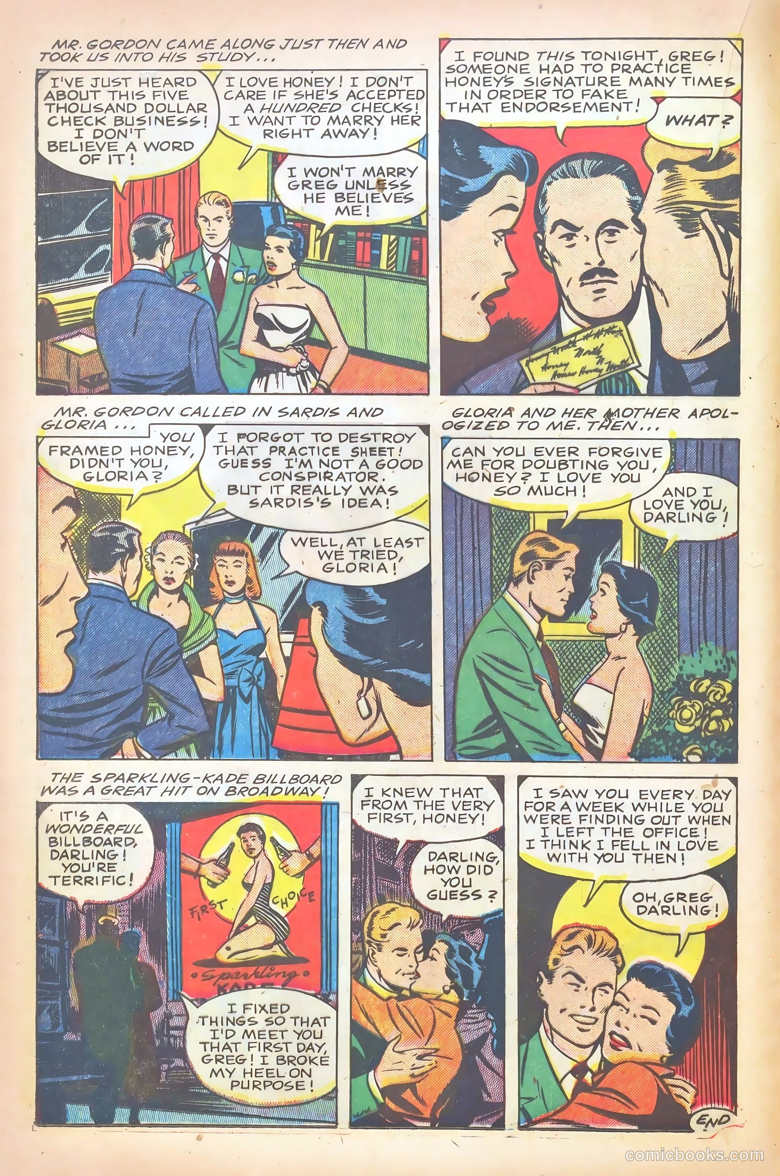 Glamorous Romances #58 (1952) — page 16 of 37