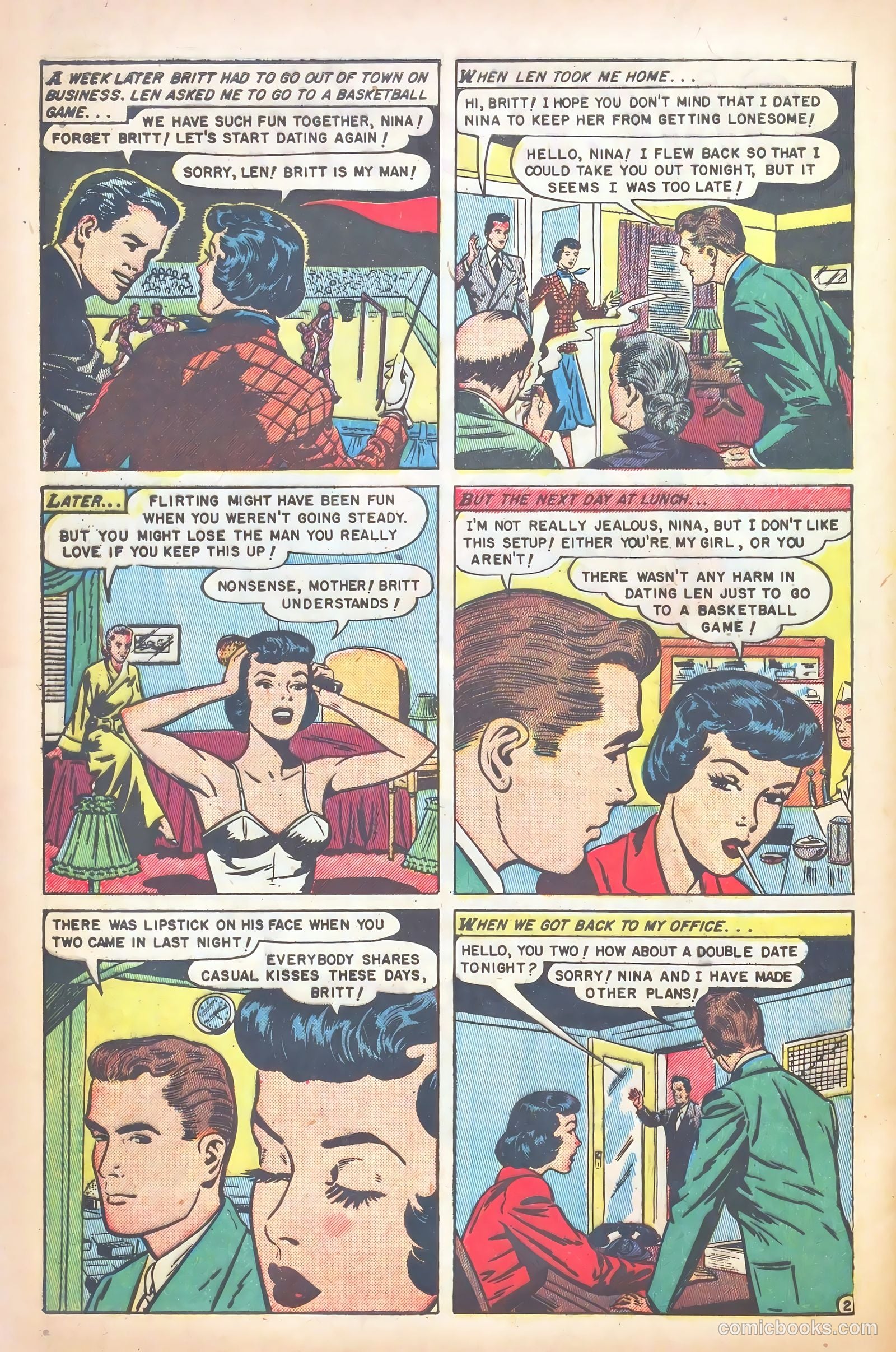 Glamorous Romances #58 (1952) — page 28 of 37