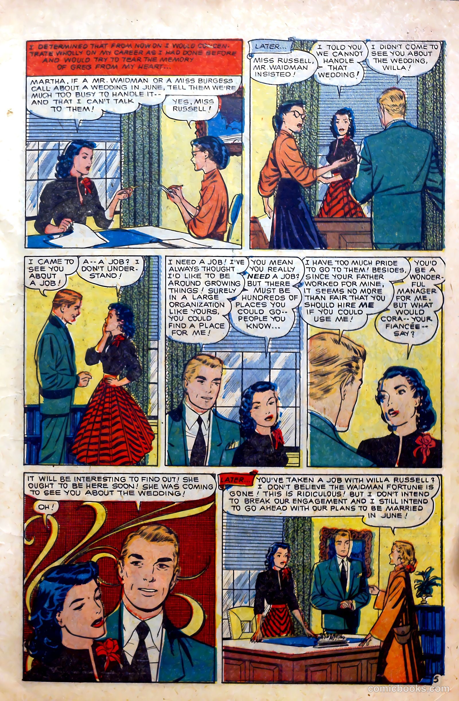 Glamorous Romances #59 (1952) — page 7 of 37