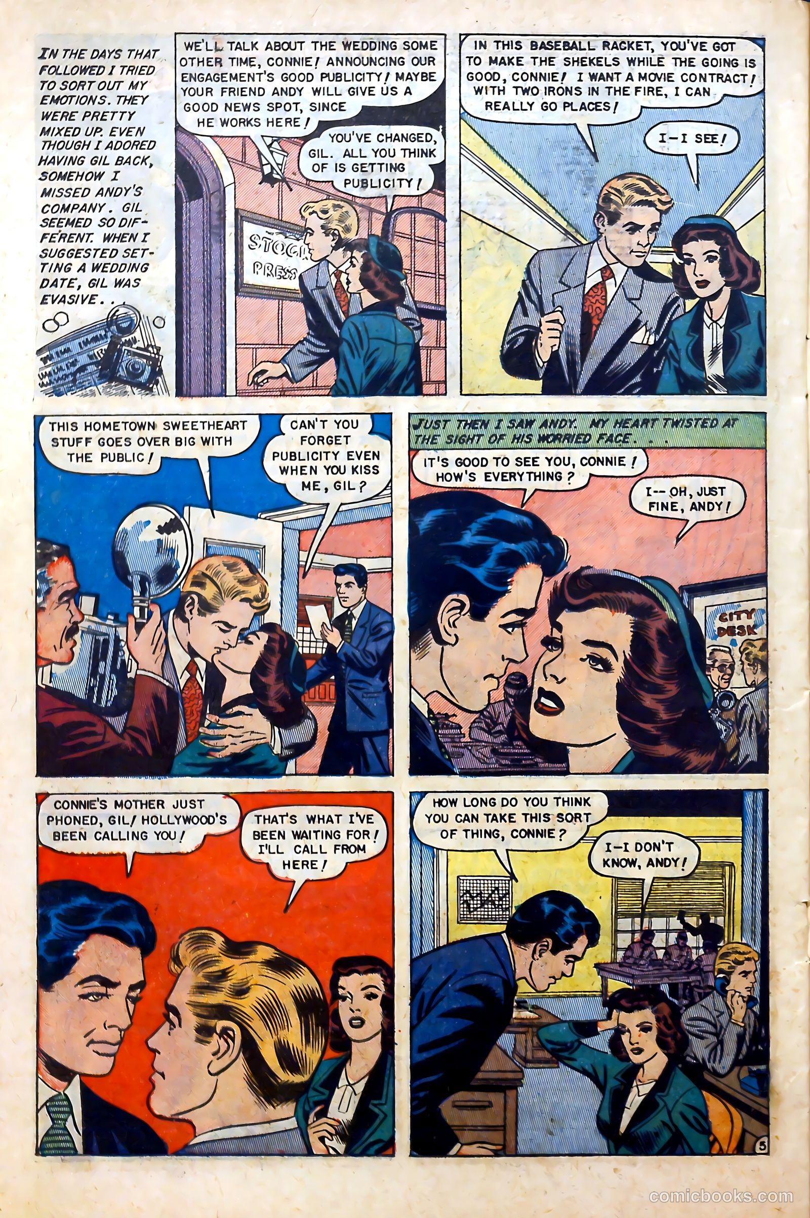 Glamorous Romances #59 (1952) — page 22 of 37