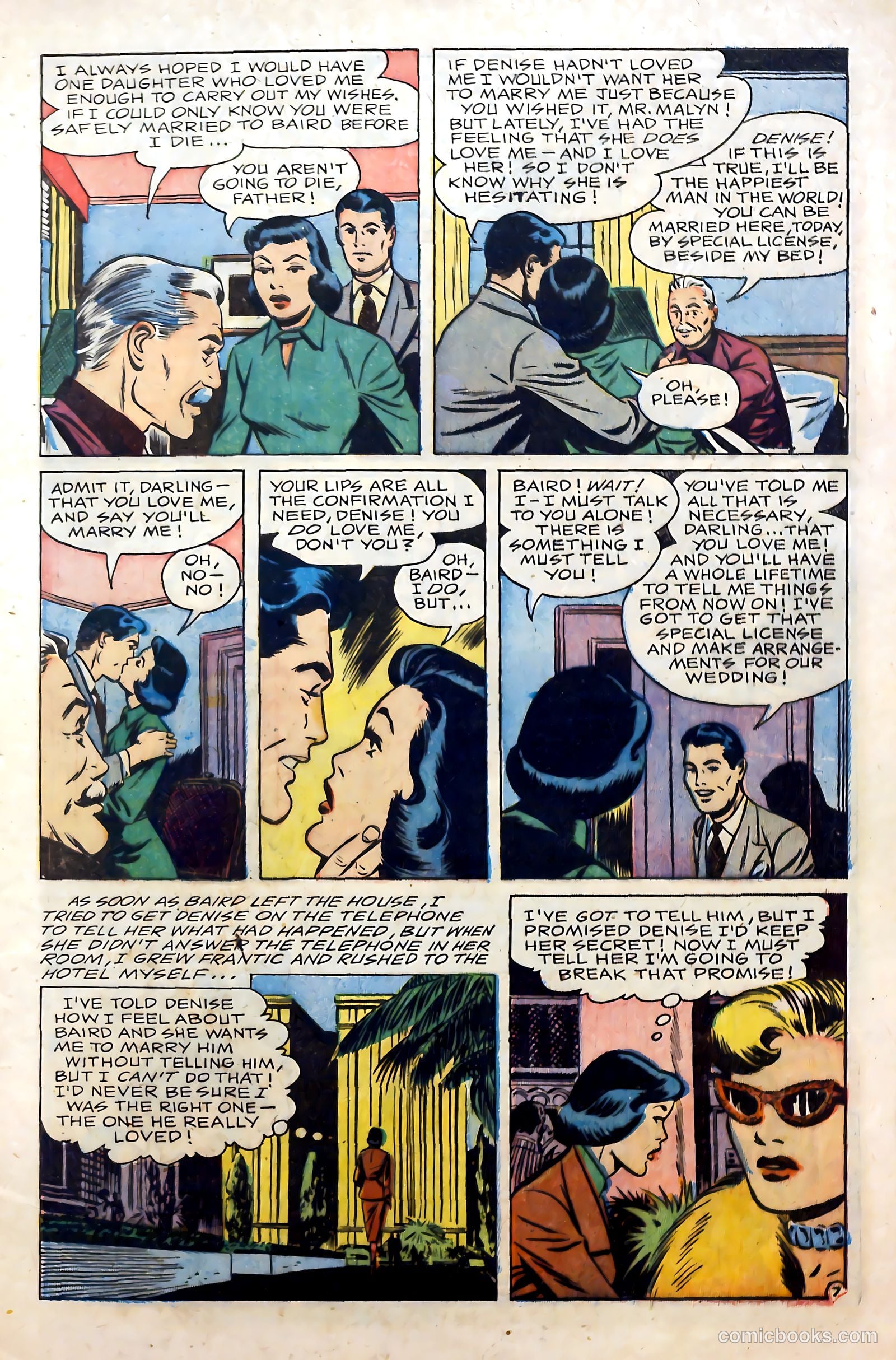 Glamorous Romances #61 (1952) — page 9 of 36