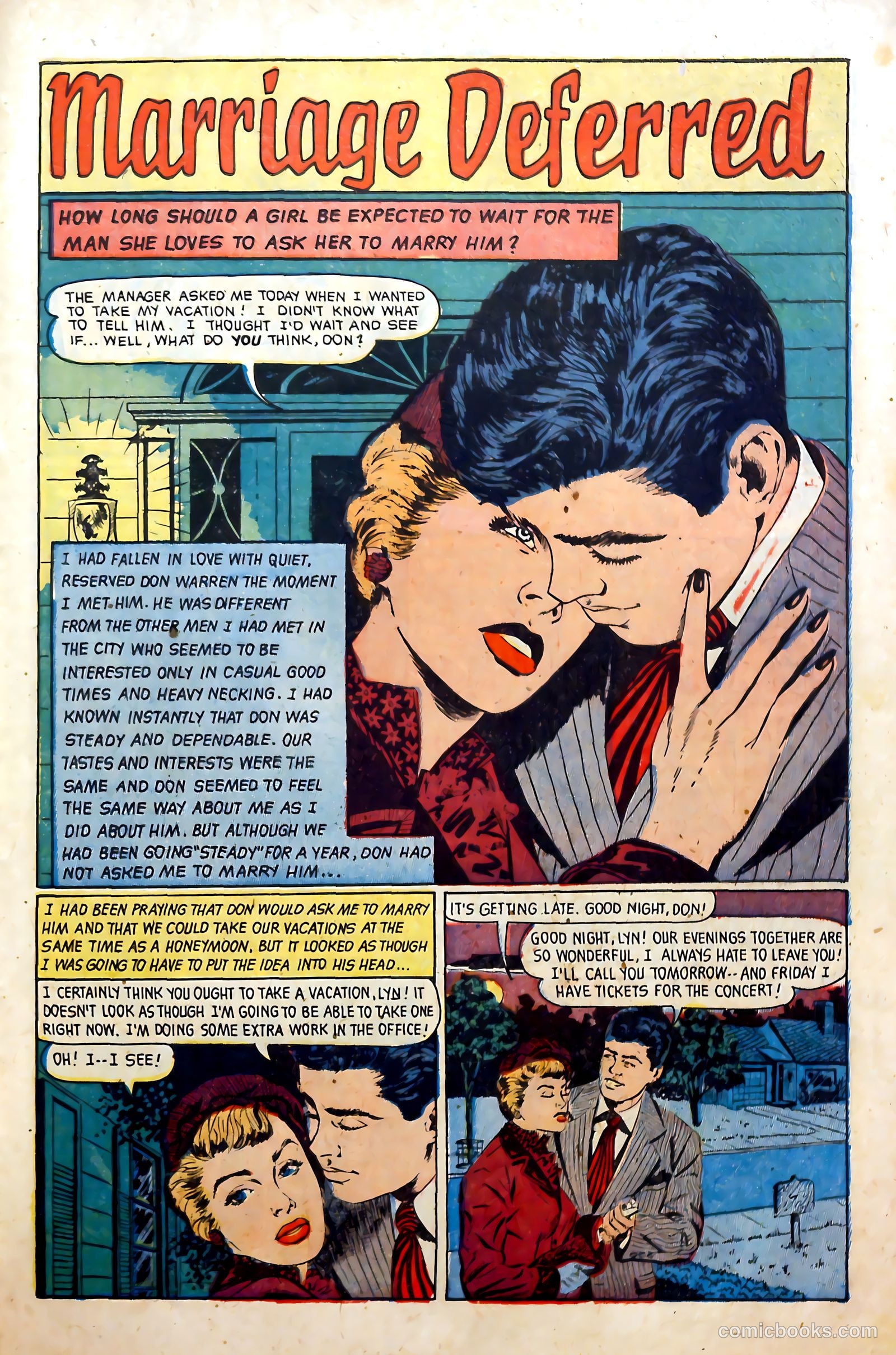 Glamorous Romances #61 (1952) — page 27 of 36