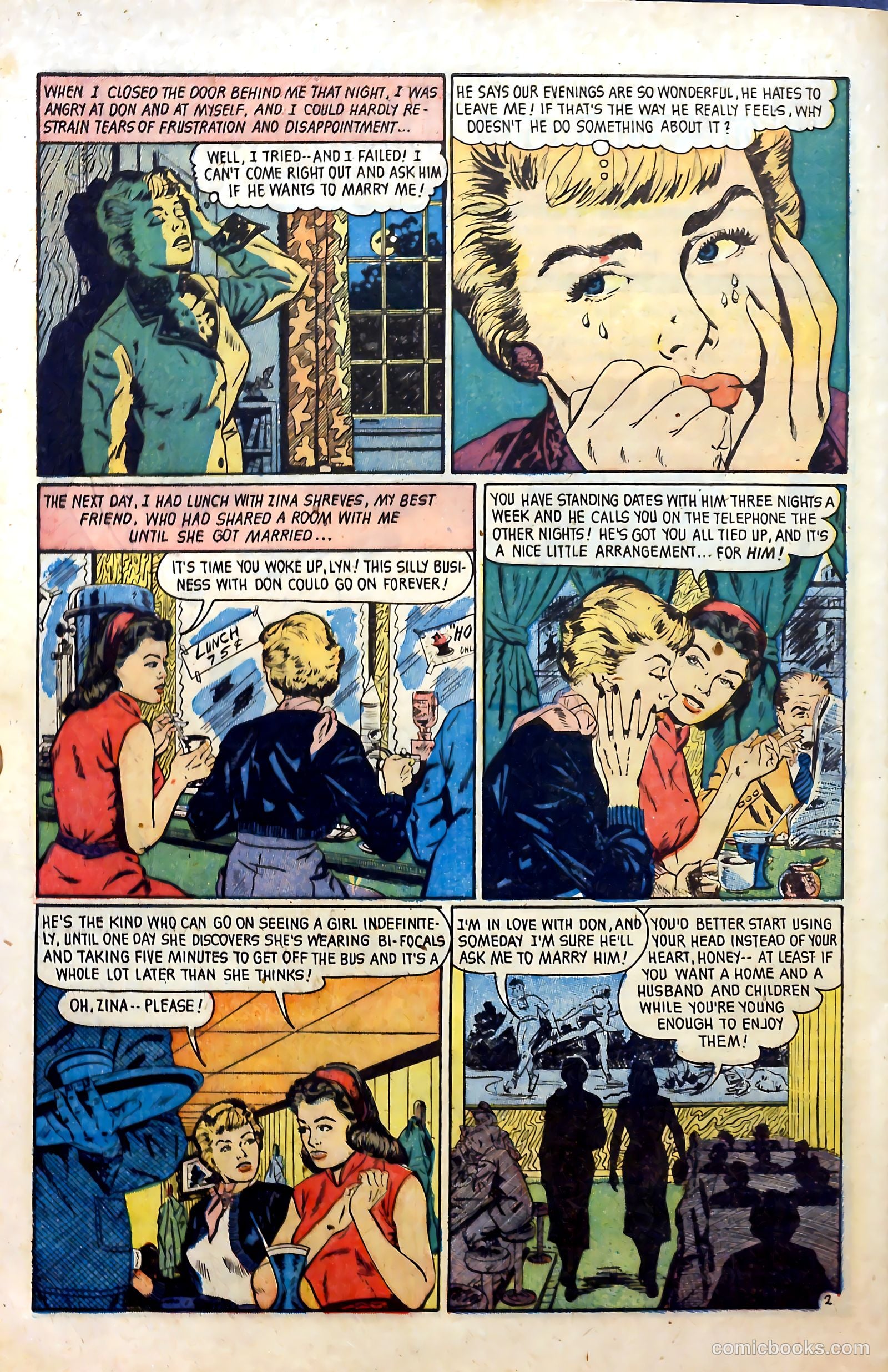 Glamorous Romances #61 (1952) — page 28 of 36