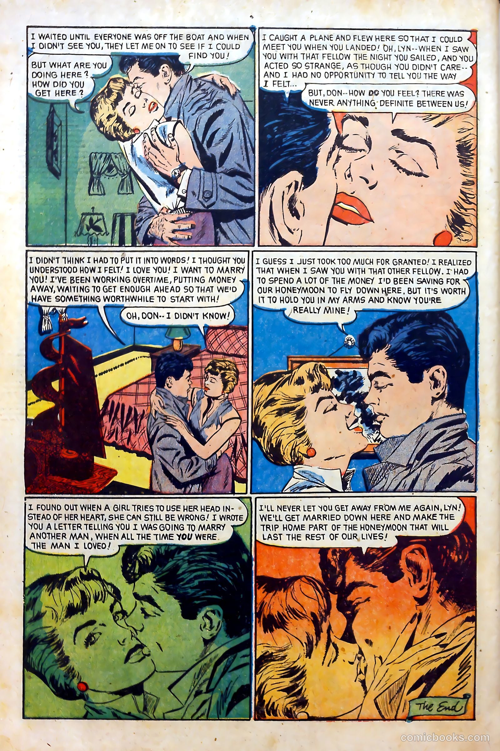 Glamorous Romances #61 (1952) — page 34 of 36