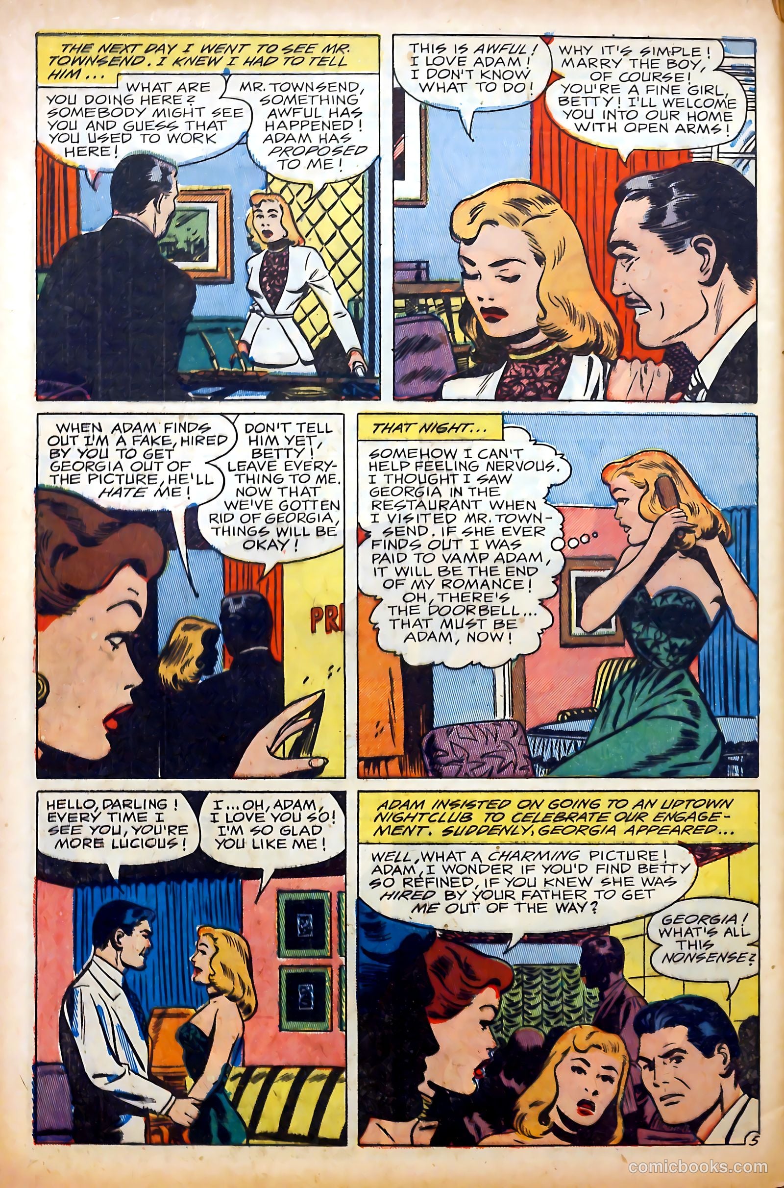 Glamorous Romances #64 (1952) — page 32 of 36