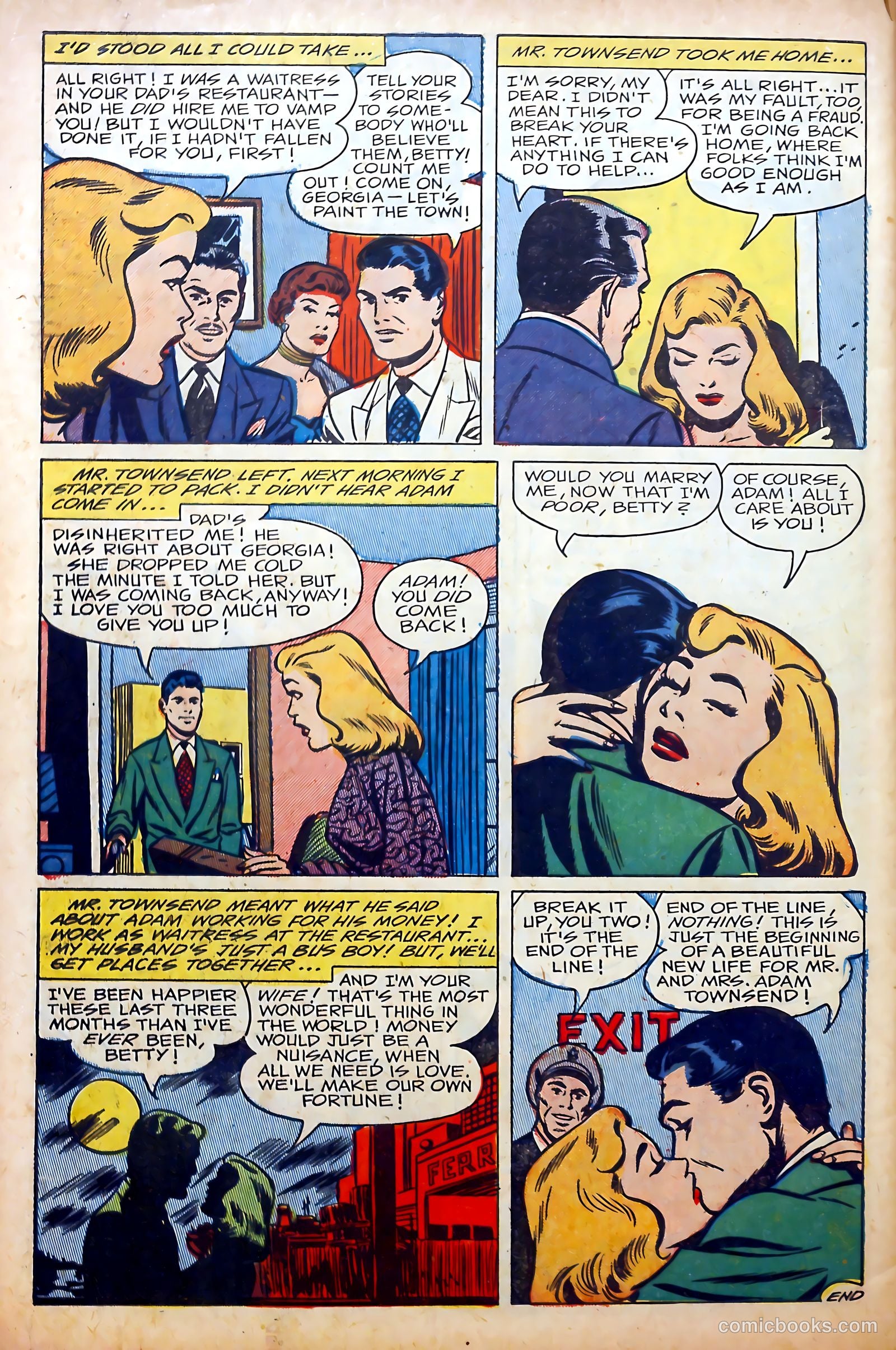 Glamorous Romances #64 (1952) — page 34 of 36
