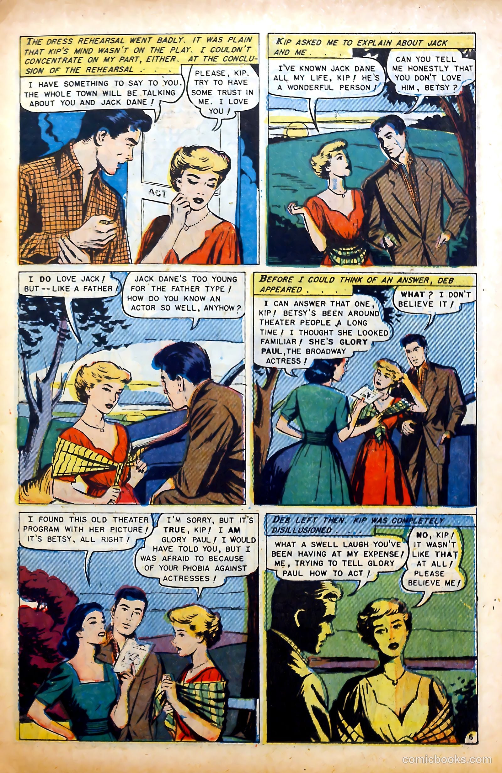 Glamorous Romances #65 (1952) — page 15 of 36