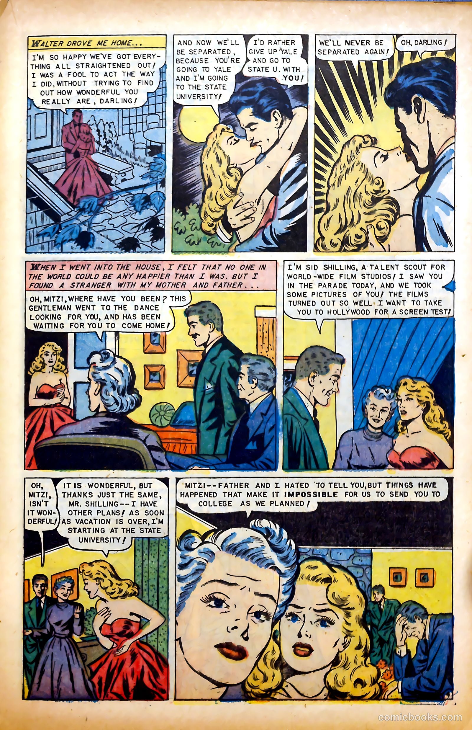Glamorous Romances #65 (1952) — page 21 of 36