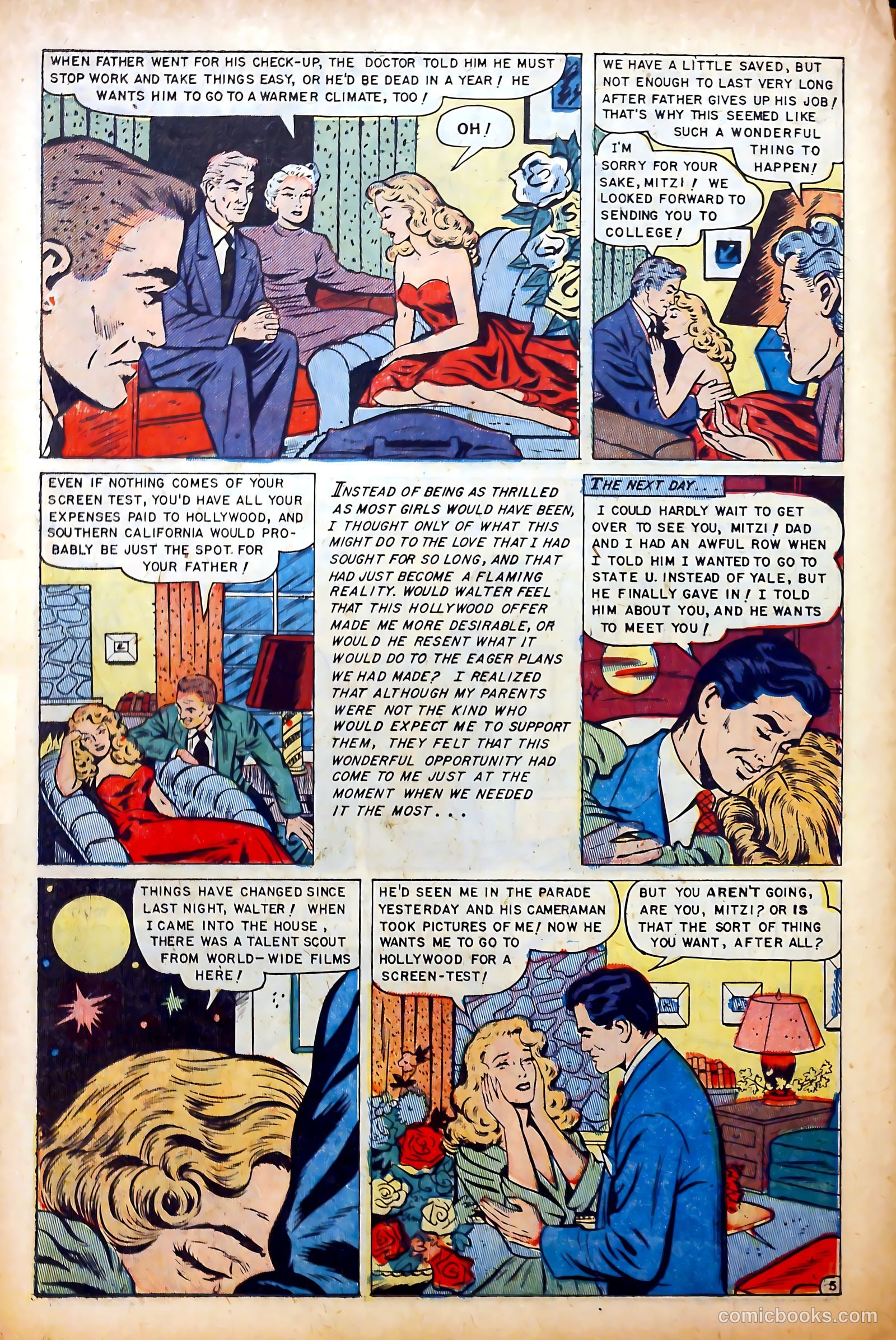 Glamorous Romances #65 (1952) — page 22 of 36