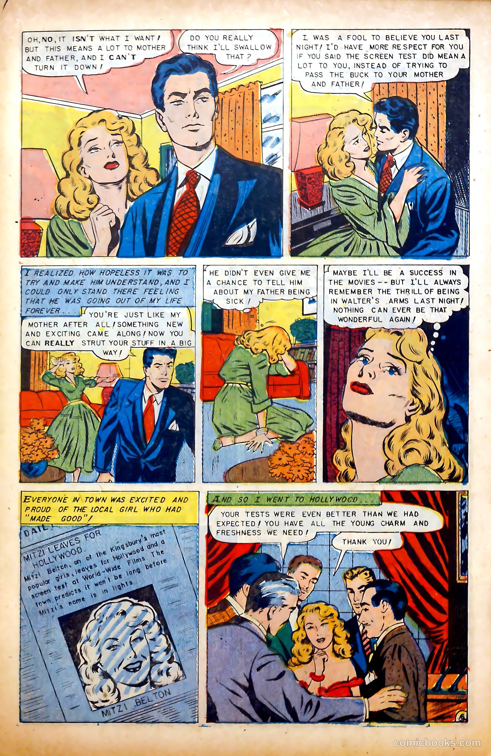 Glamorous Romances #65 (1952) — page 23 of 36