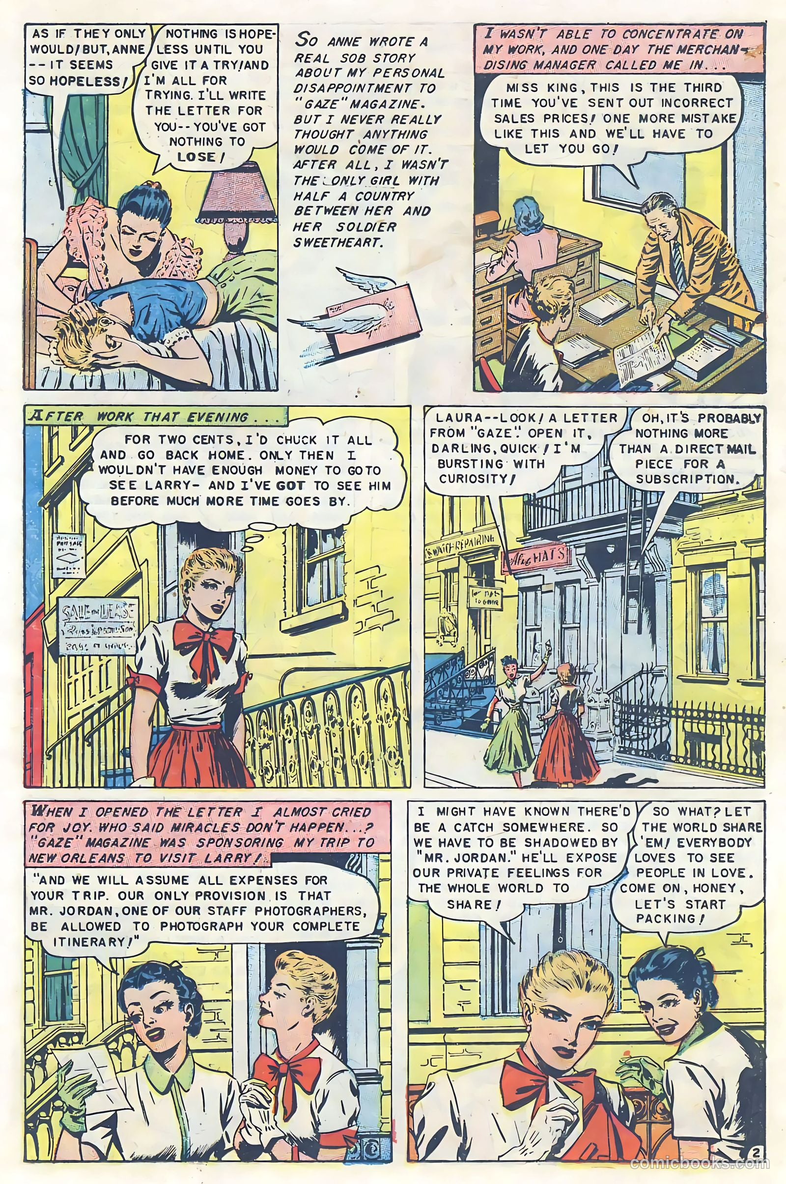 Glamorous Romances #66 (1952) — page 19 of 36