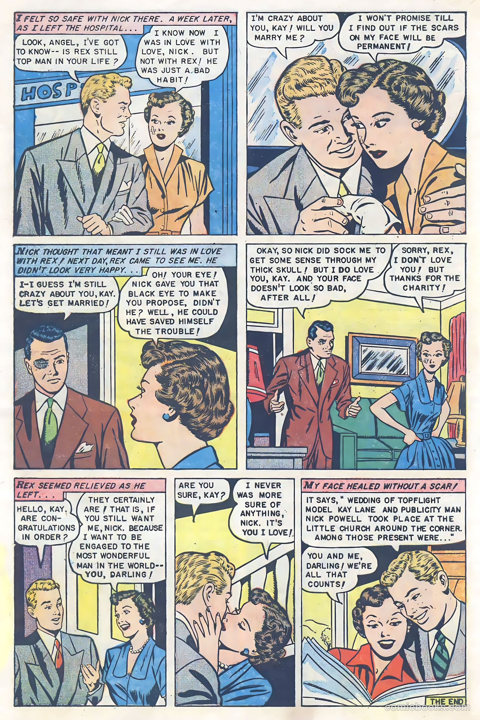 Glamorous Romances #66 (1952) — page 34 of 36