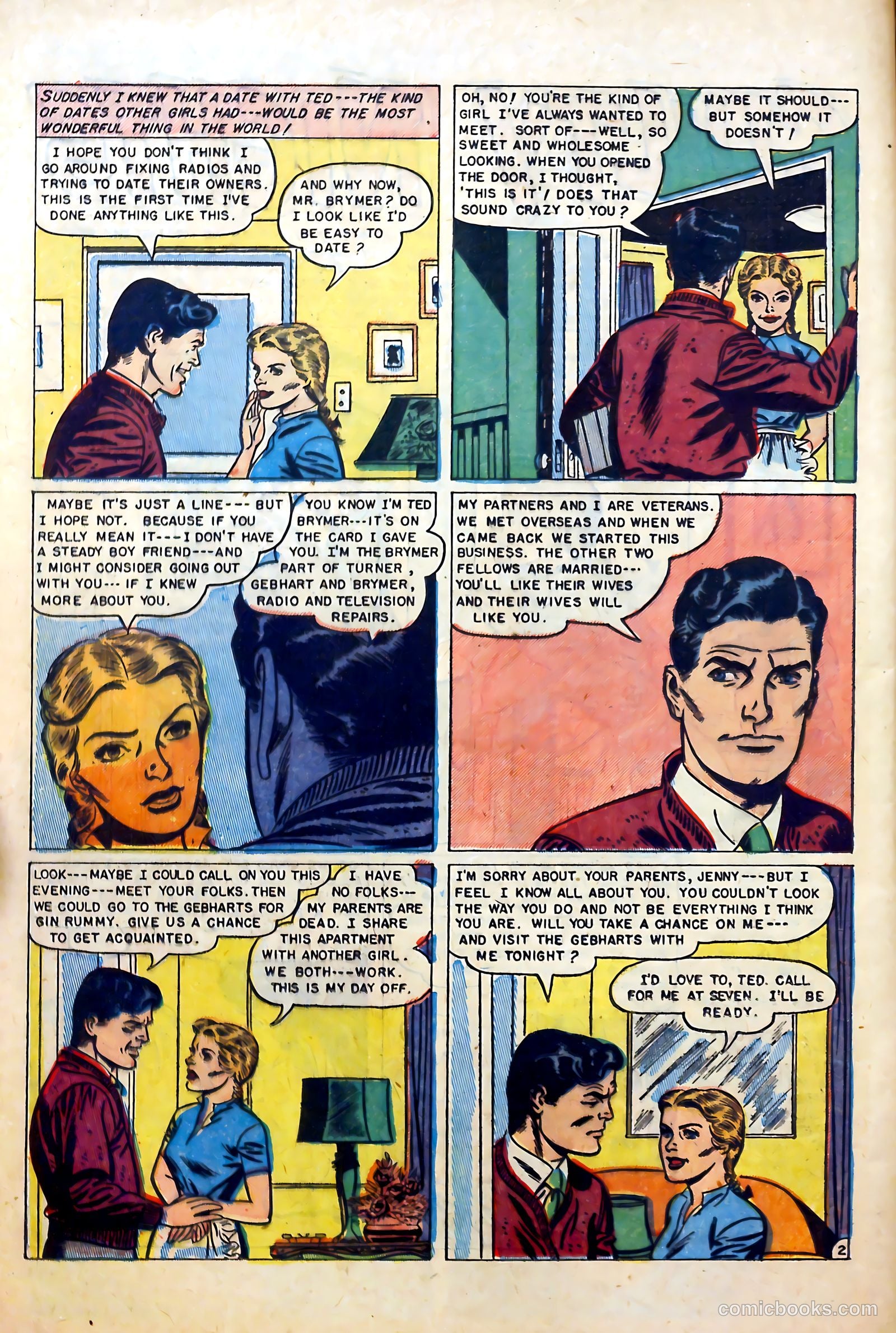 Glamorous Romances #67 (1953) — page 12 of 36