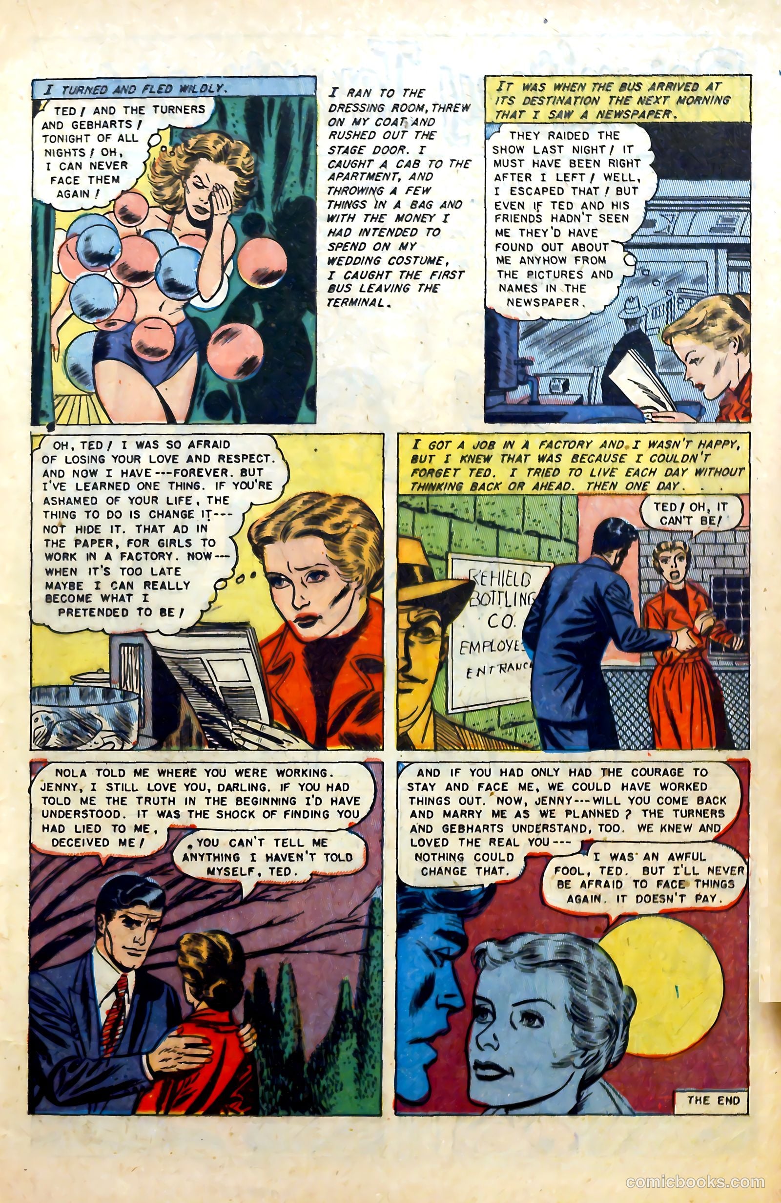 Glamorous Romances #67 (1953) — page 17 of 36
