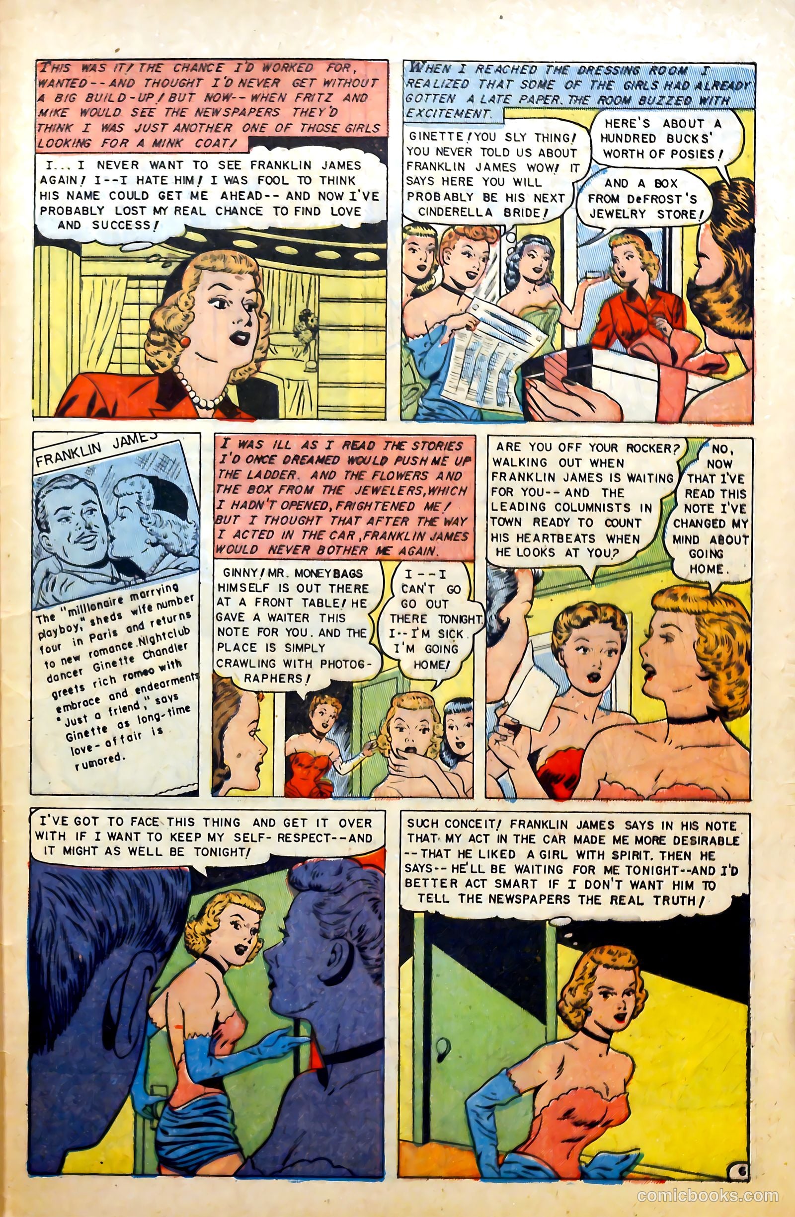 Glamorous Romances #67 (1953) — page 33 of 36
