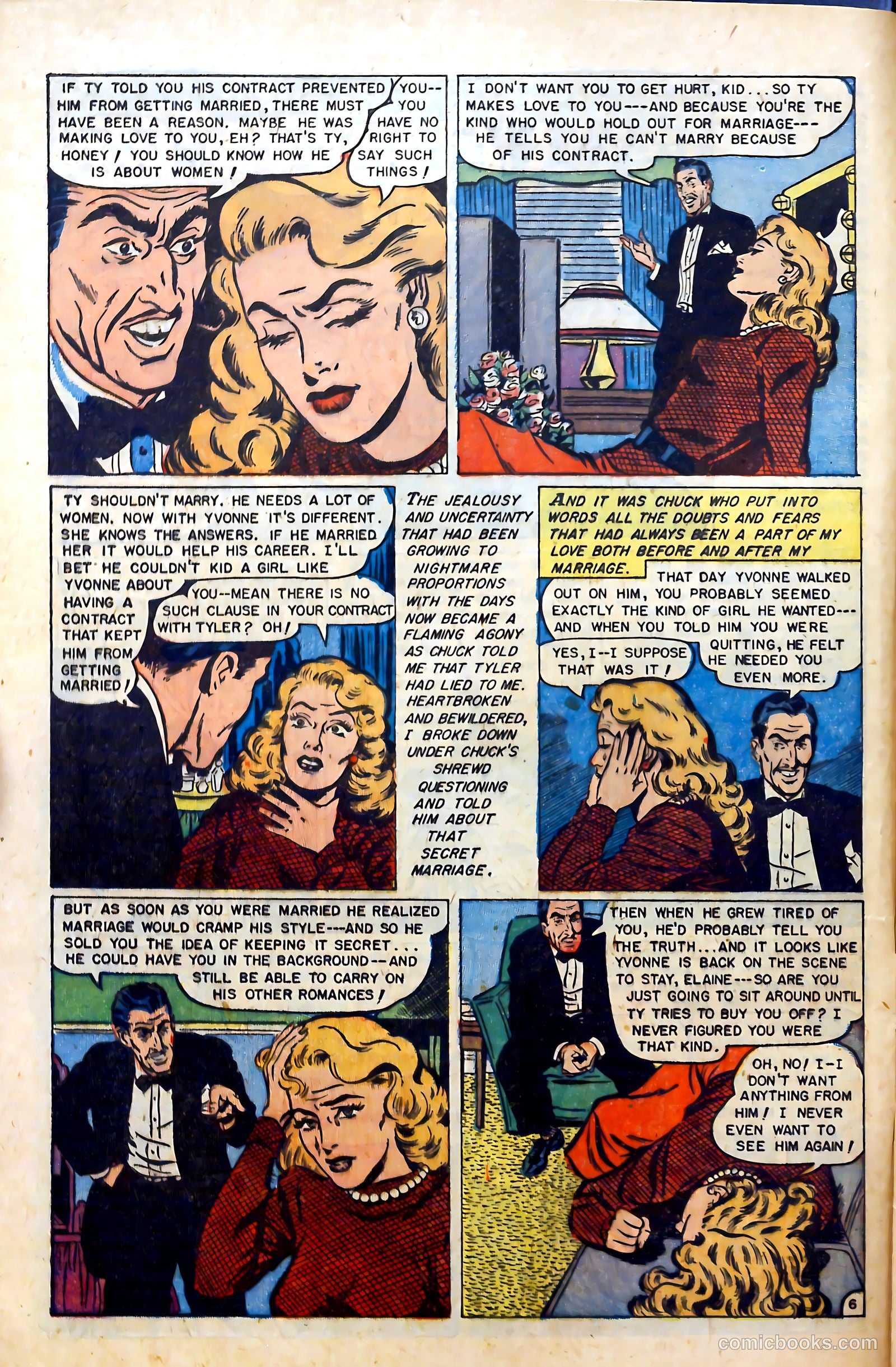 Glamorous Romances #68 (1953) — page 8 of 36