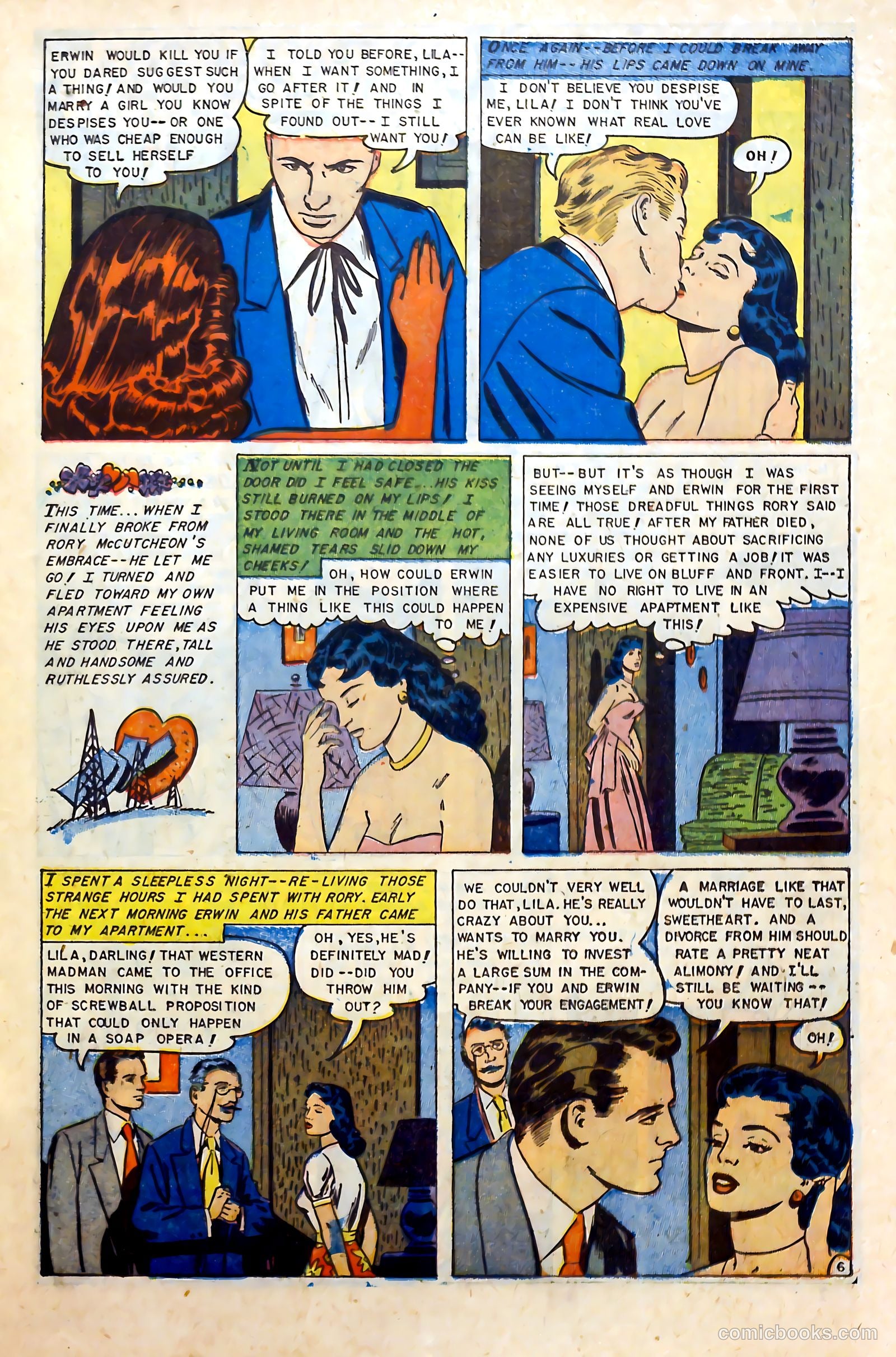 Glamorous Romances #68 (1953) — page 15 of 36