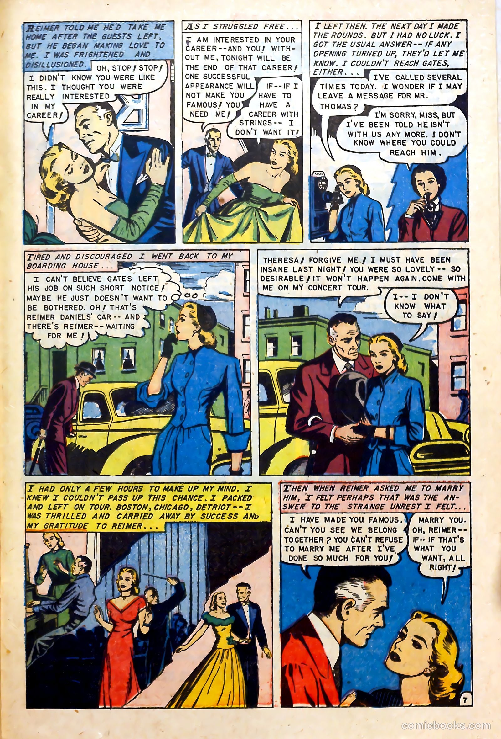 Glamorous Romances #68 (1953) — page 23 of 36