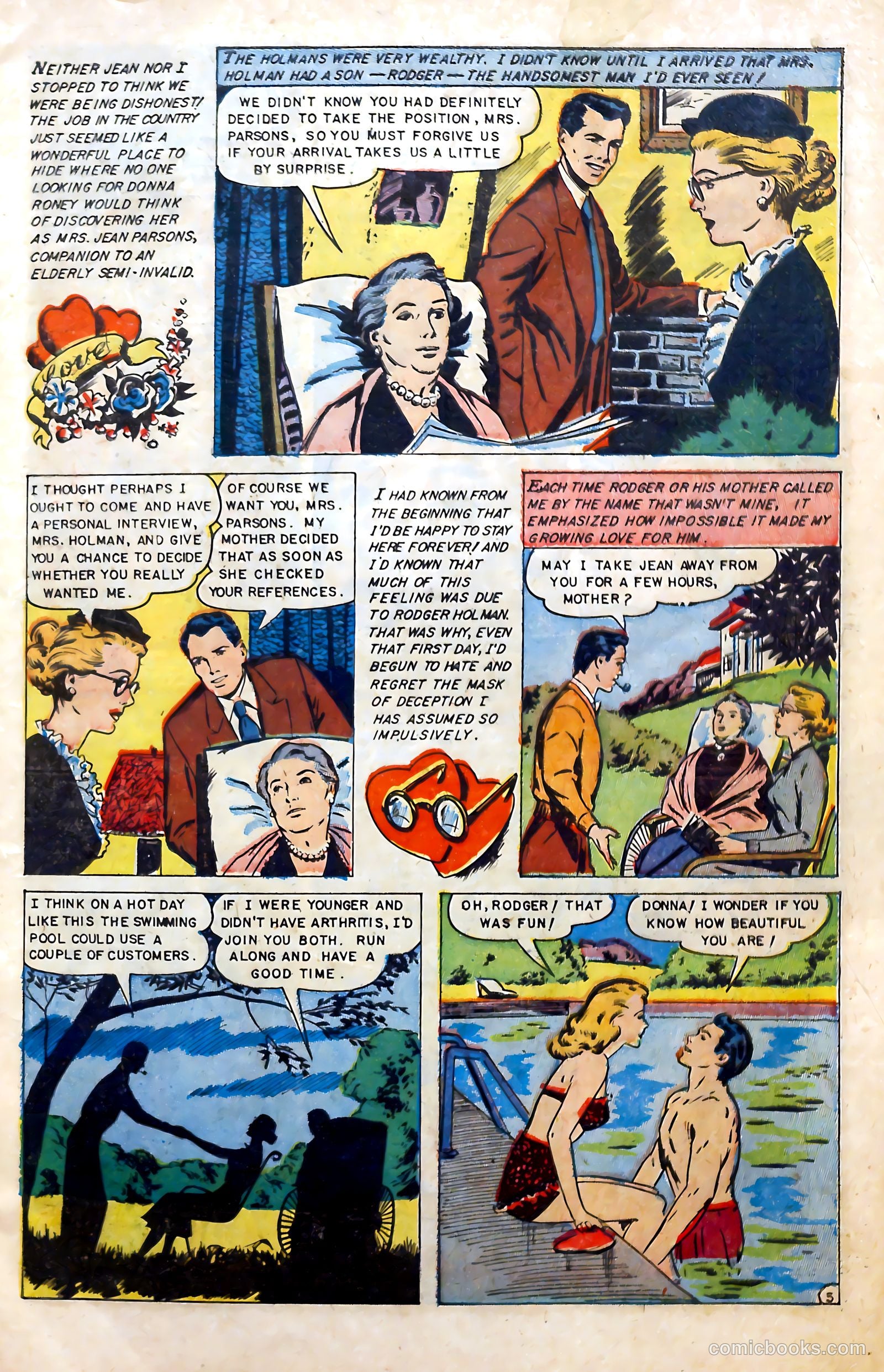 Glamorous Romances #69 (1953) — page 7 of 36