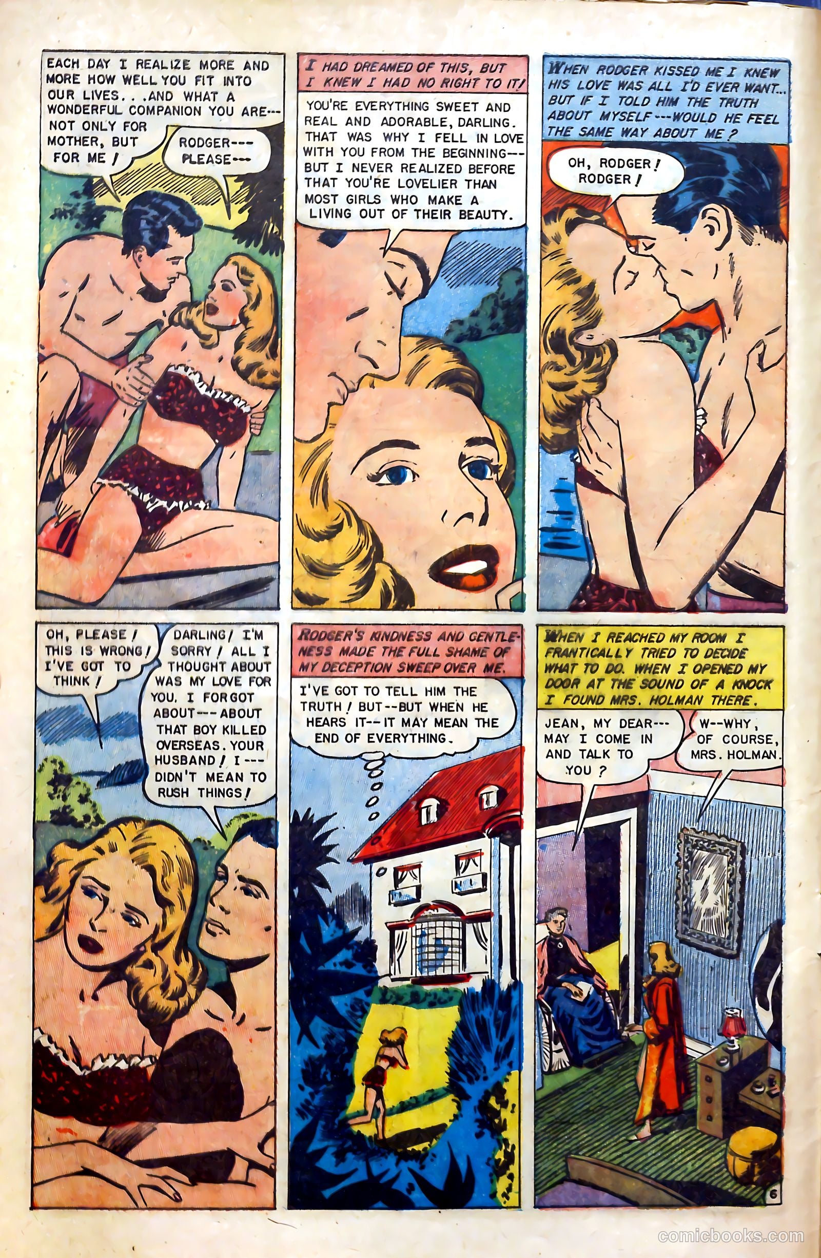 Glamorous Romances #69 (1953) — page 8 of 36