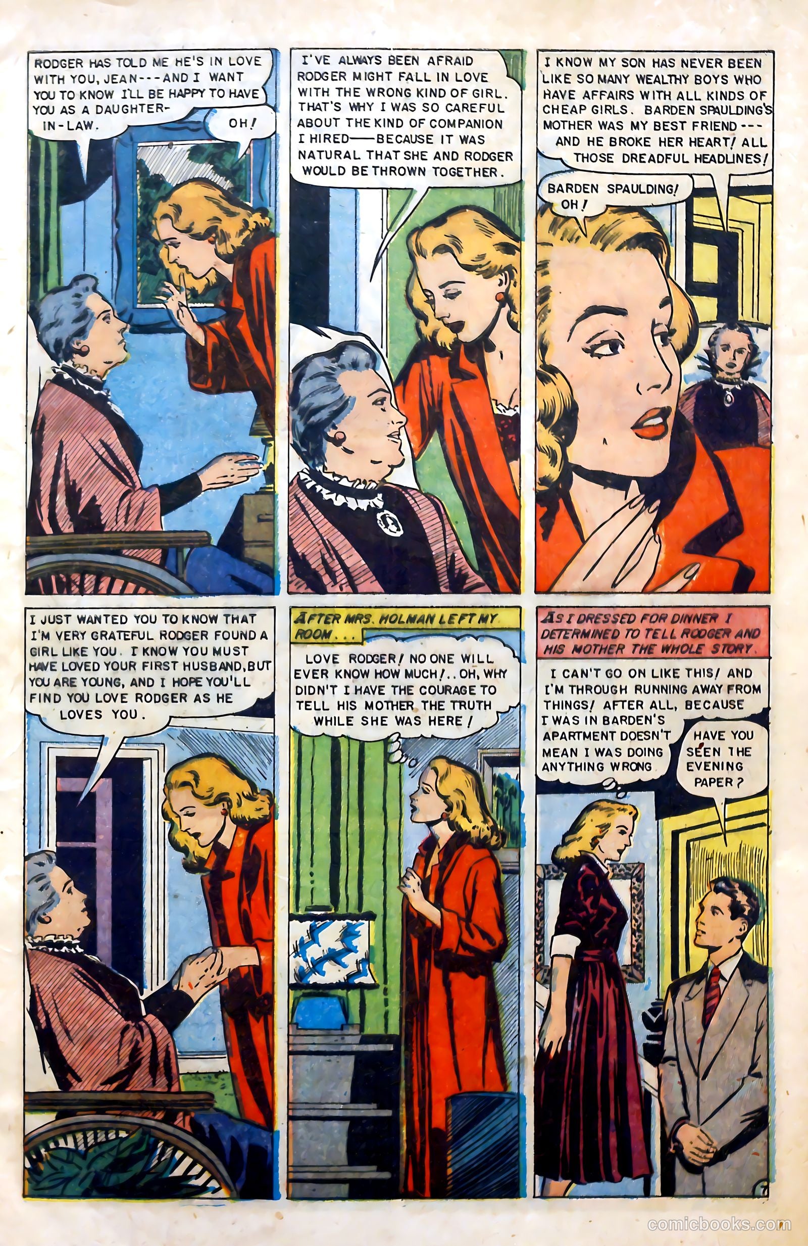 Glamorous Romances #69 (1953) — page 9 of 36