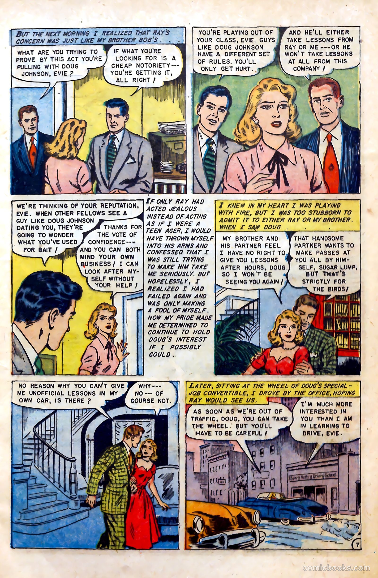 Glamorous Romances #69 (1953) — page 17 of 36