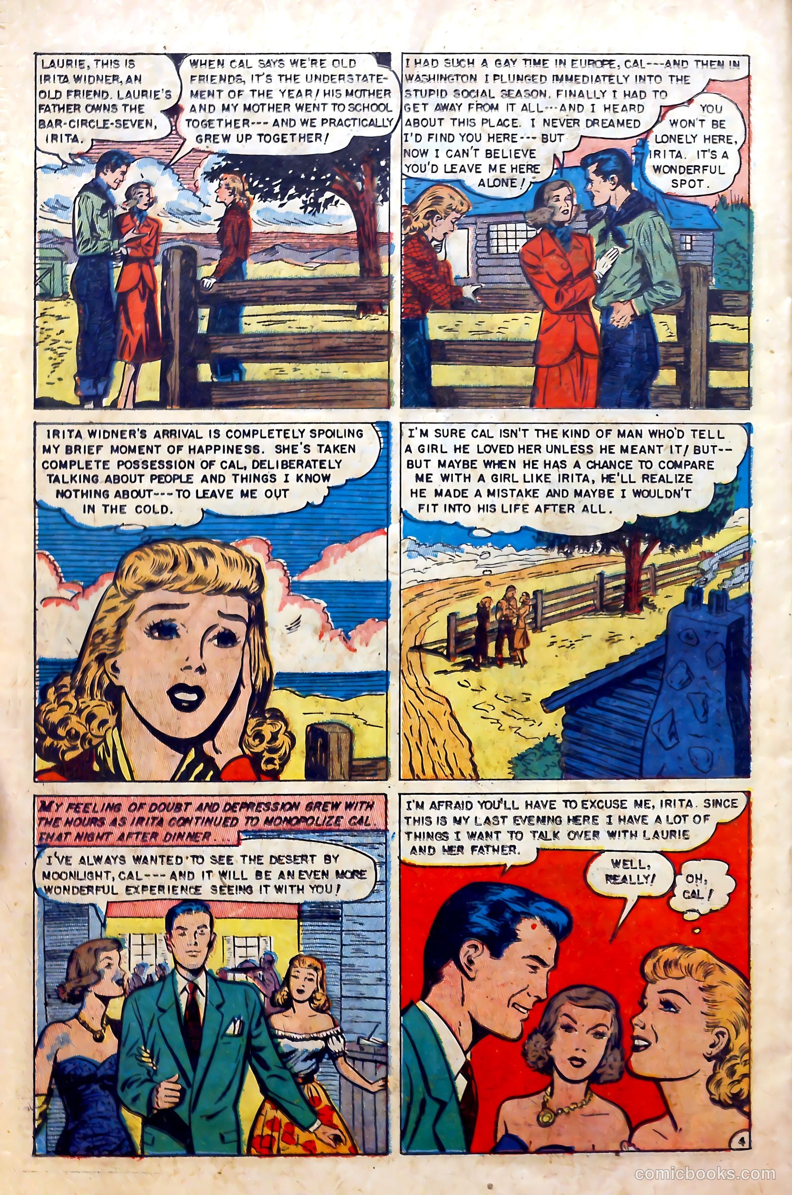 Glamorous Romances #69 (1953) — page 22 of 36