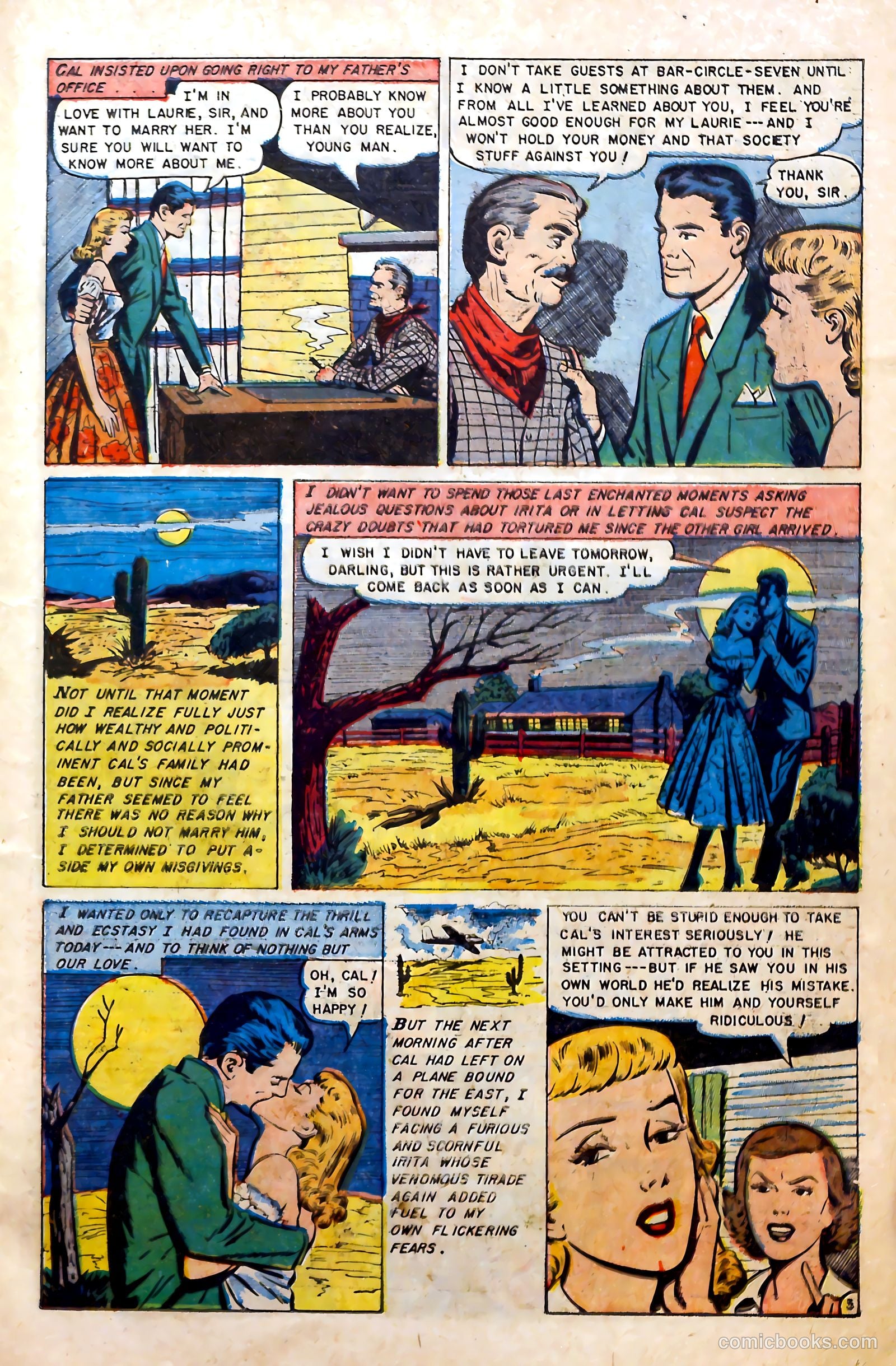 Glamorous Romances #69 (1953) — page 23 of 36