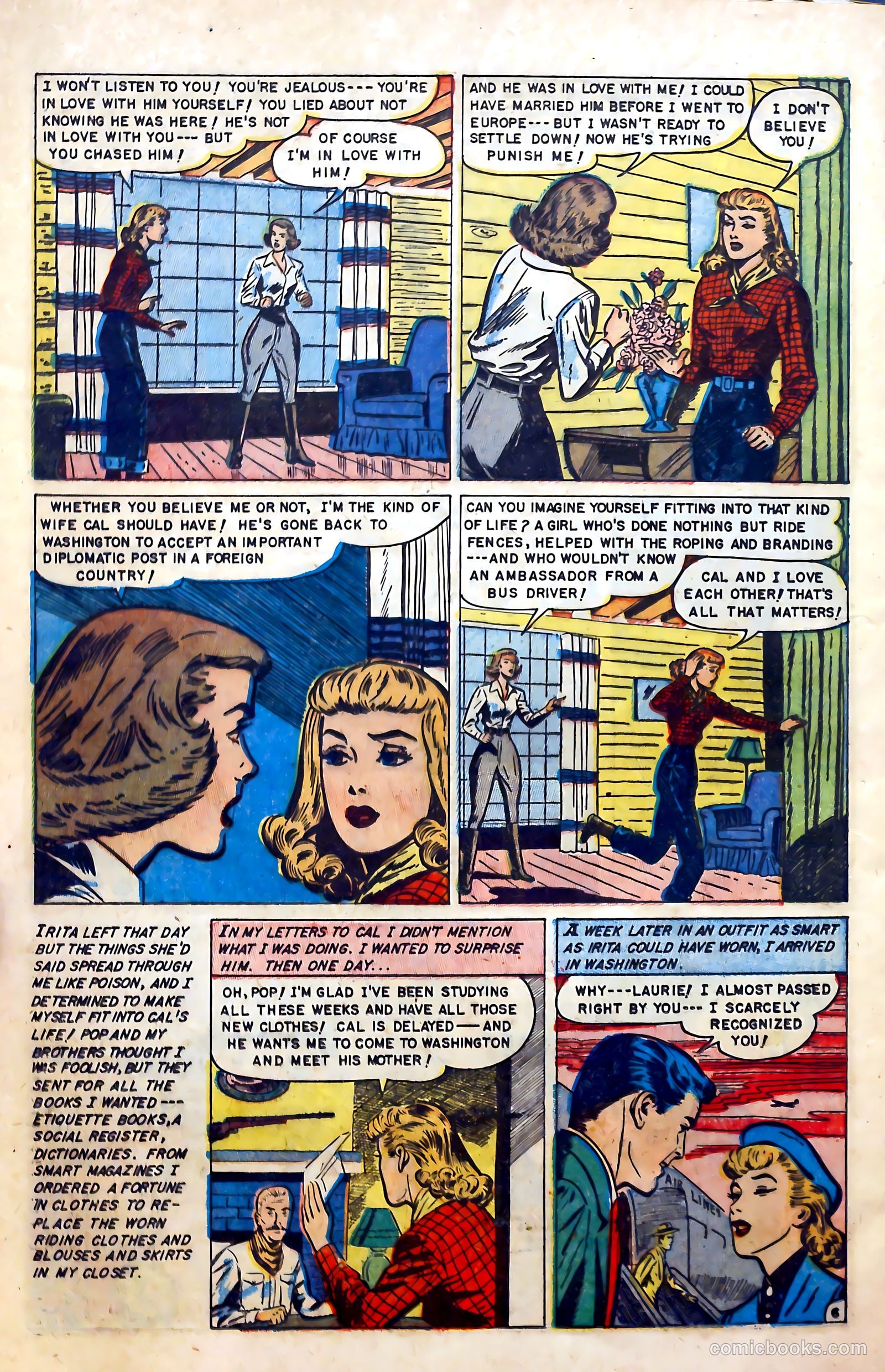 Glamorous Romances #69 (1953) — page 24 of 36