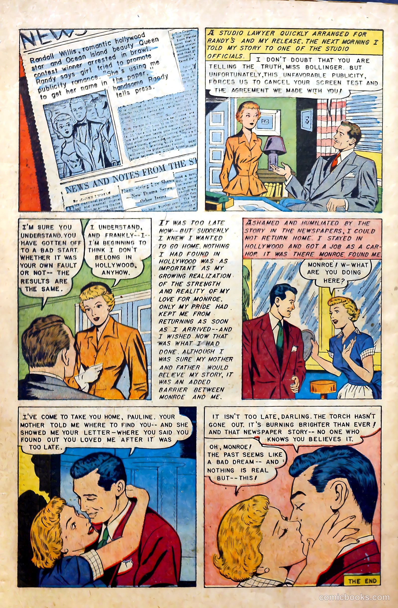Glamorous Romances #69 (1953) — page 34 of 36