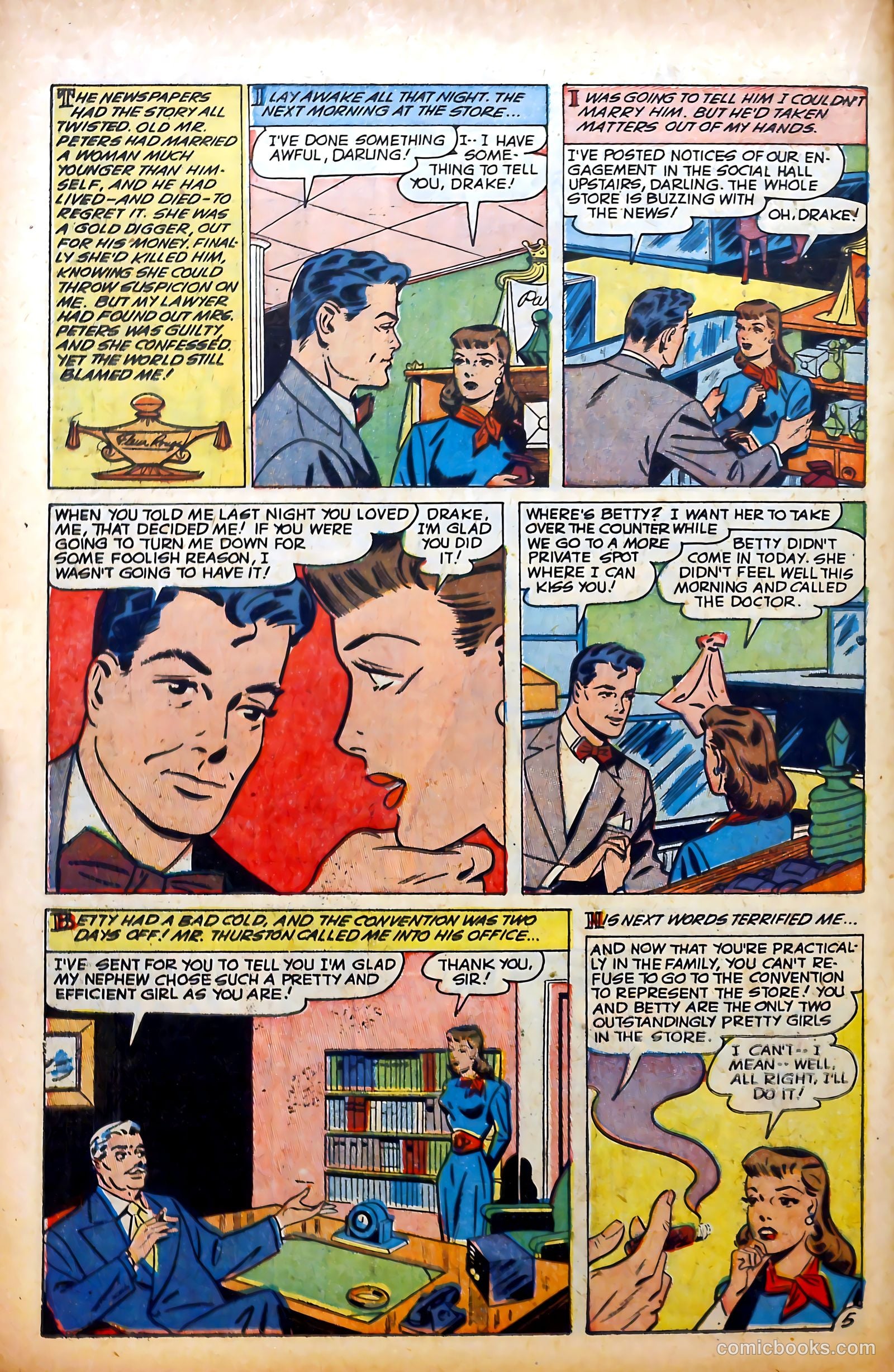 Glamorous Romances #70 (1953) — page 14 of 36