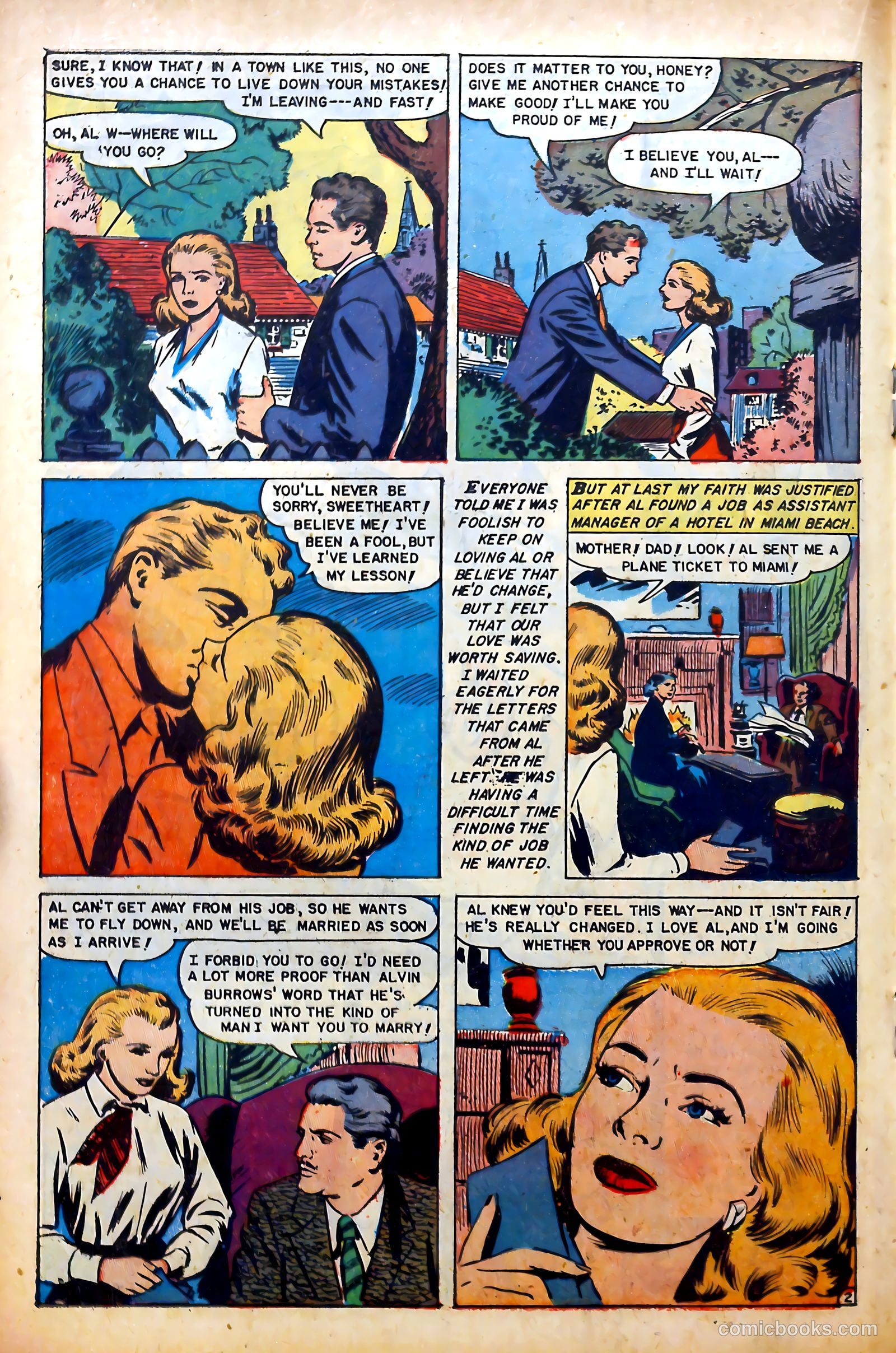 Glamorous Romances #70 (1953) — page 18 of 36