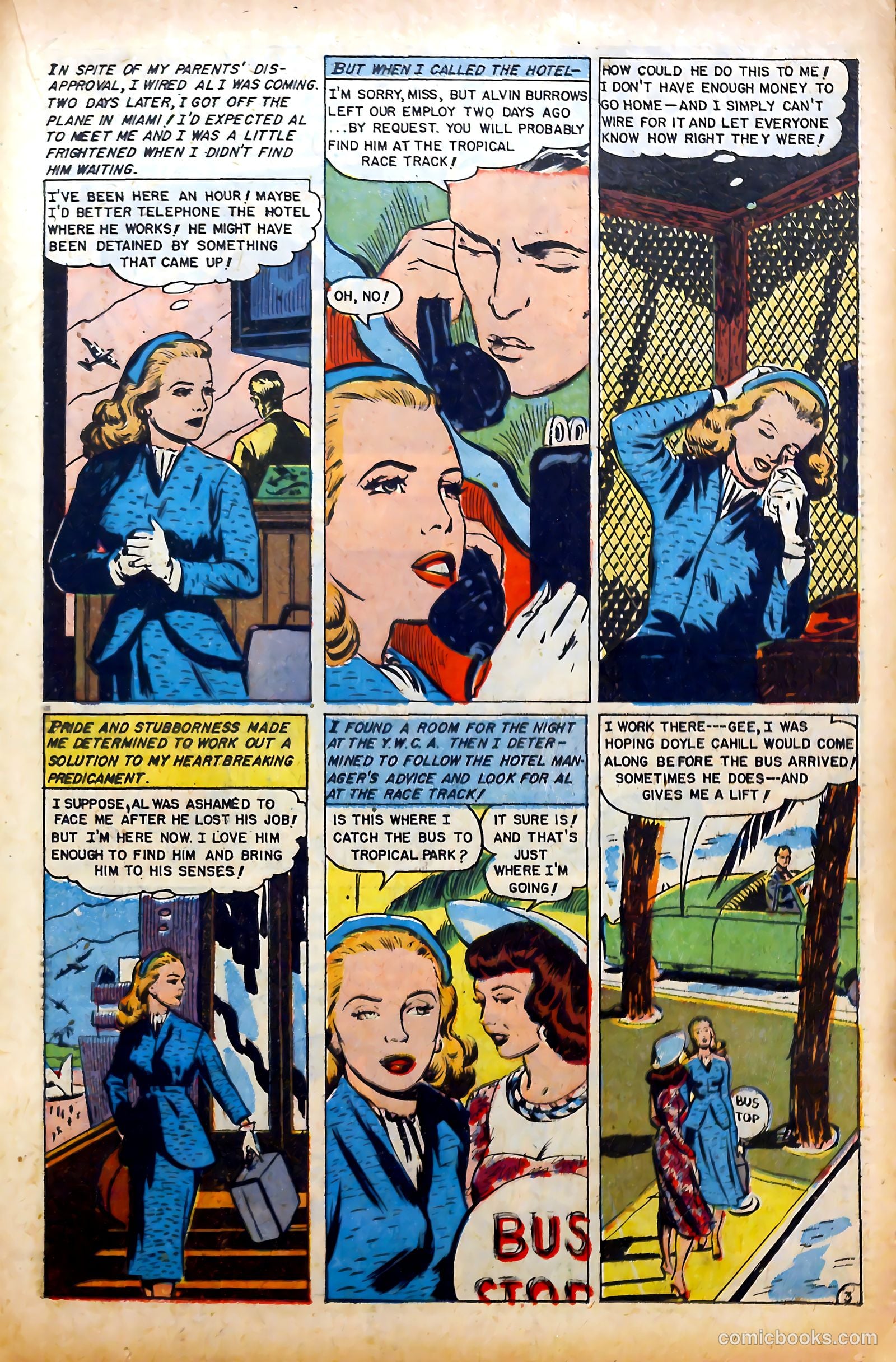Glamorous Romances #70 (1953) — page 19 of 36