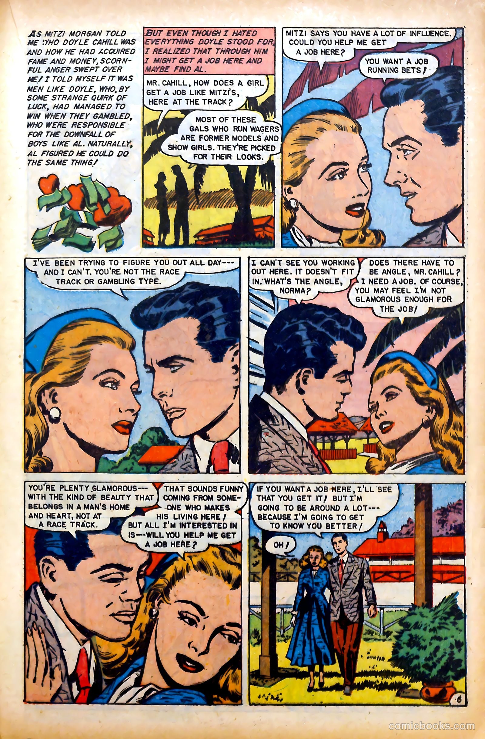 Glamorous Romances #70 (1953) — page 21 of 36