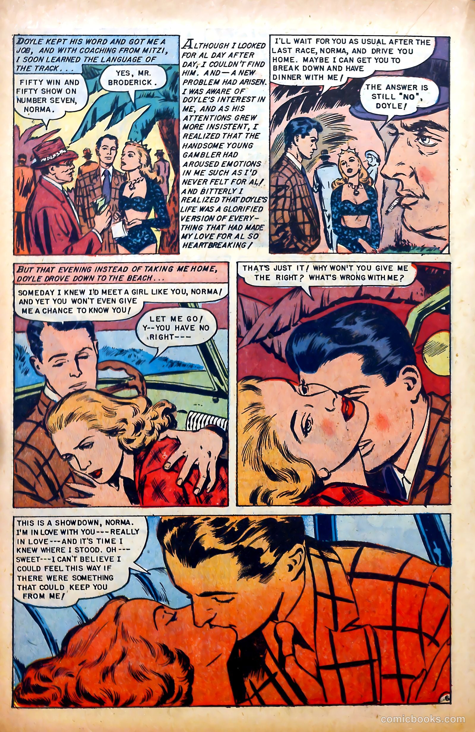 Glamorous Romances #70 (1953) — page 22 of 36