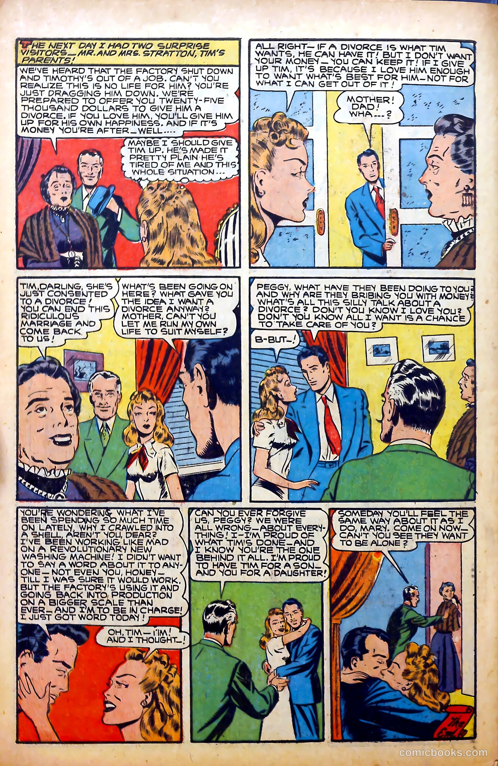 Glamorous Romances #70 (1953) — page 34 of 36
