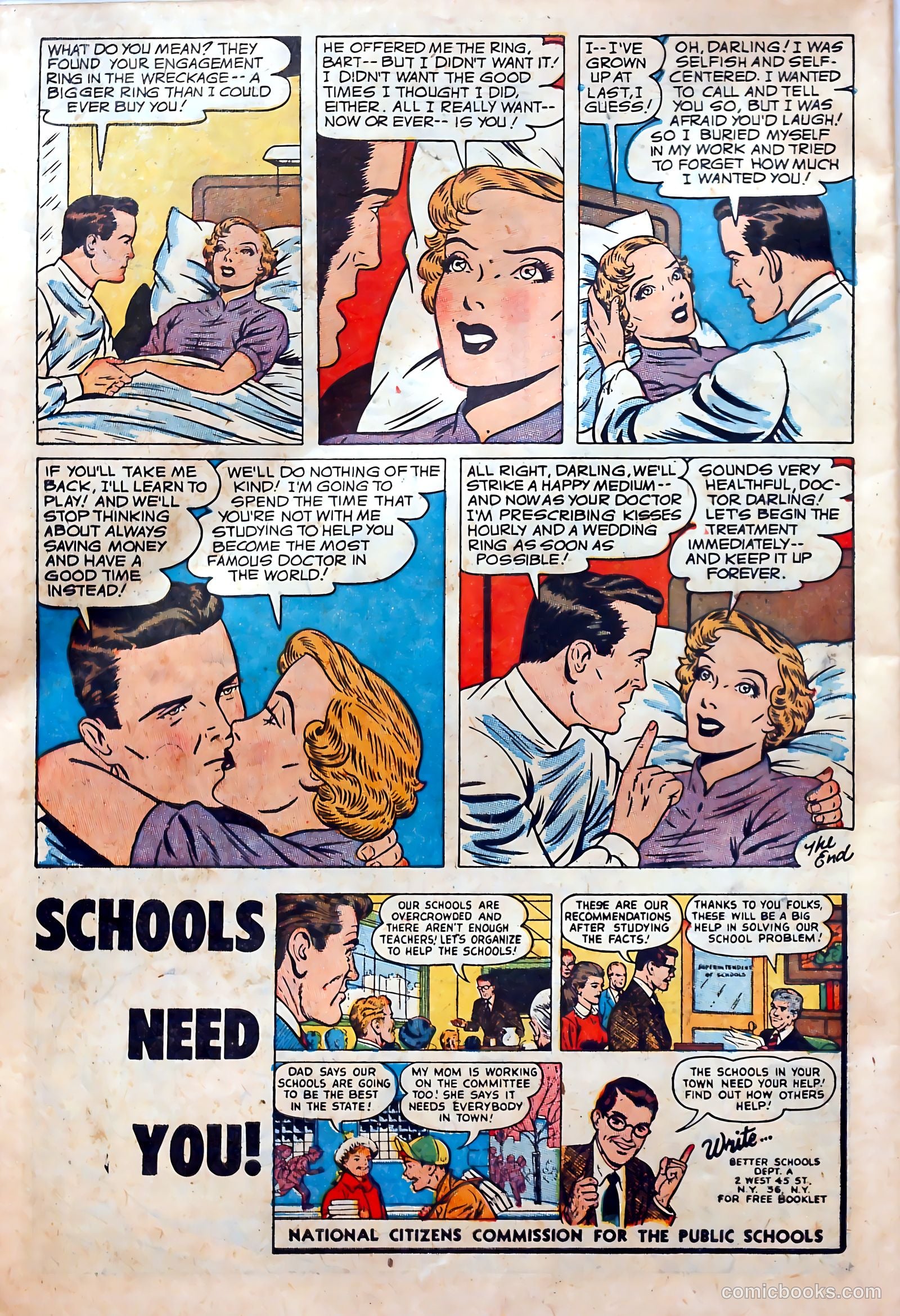 Glamorous Romances #71 (1953) — page 35 of 37