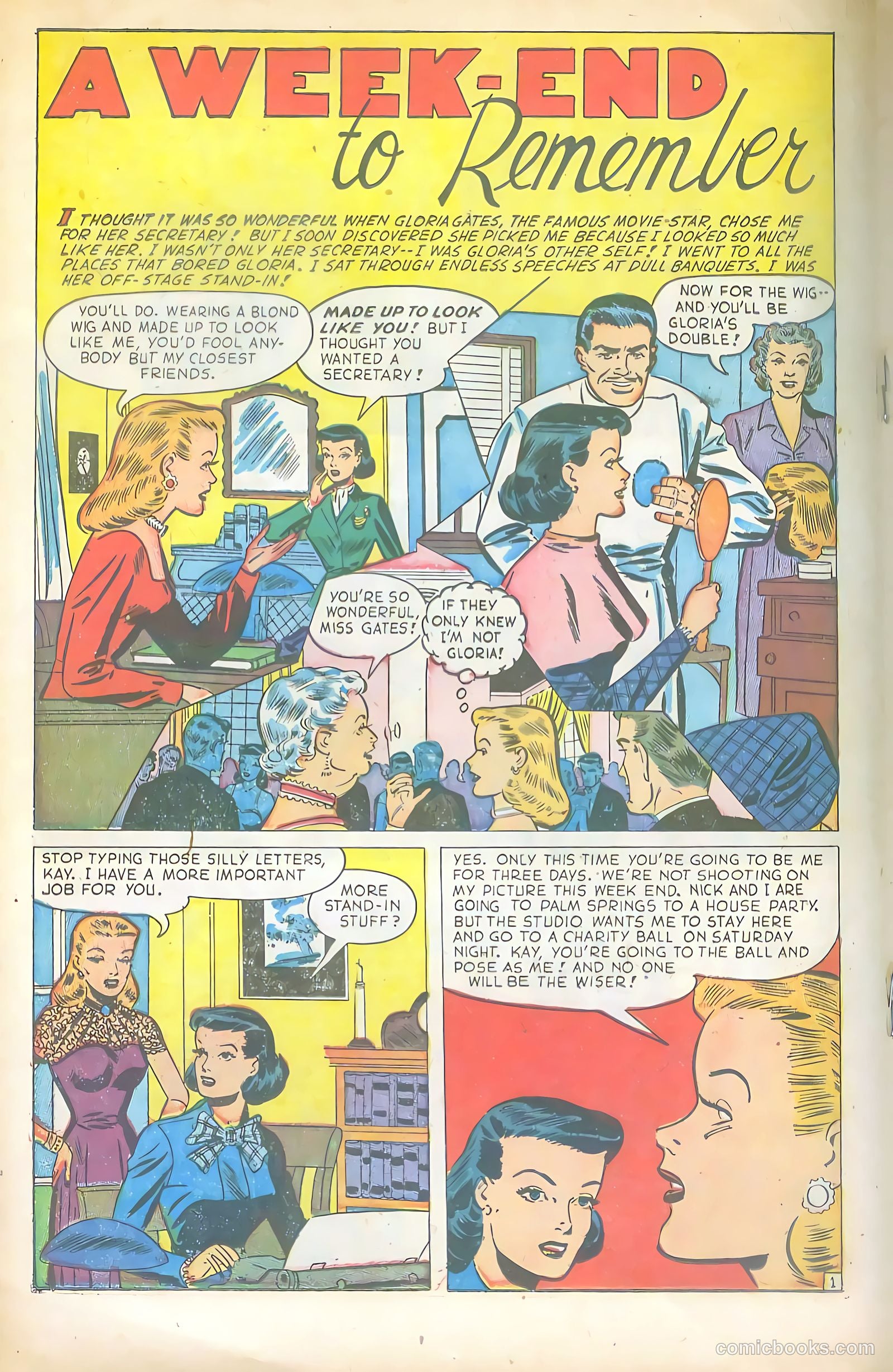 Glamorous Romances #72 (1953) — page 18 of 36
