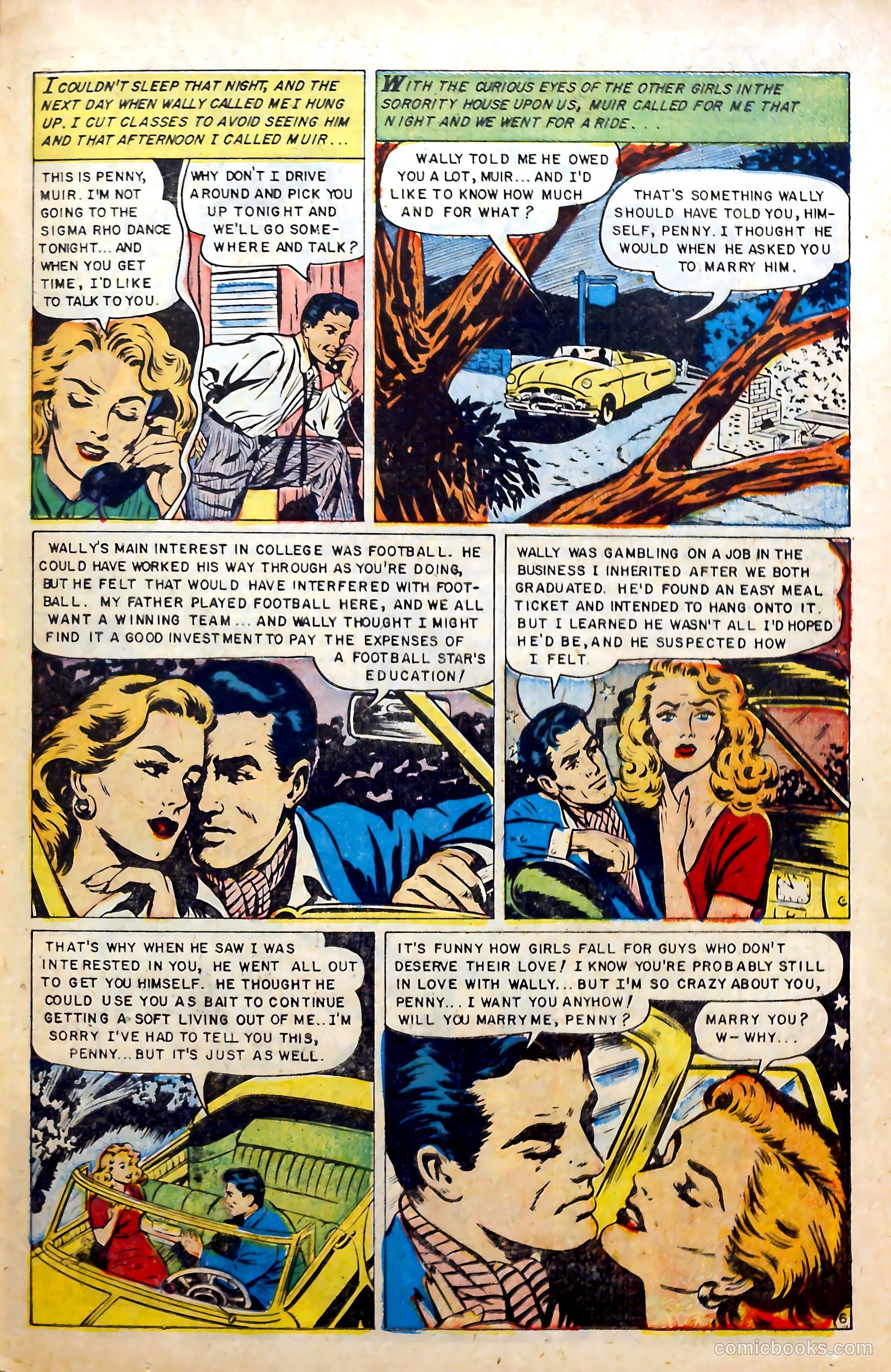 Glamorous Romances #73 (1954) — page 23 of 36
