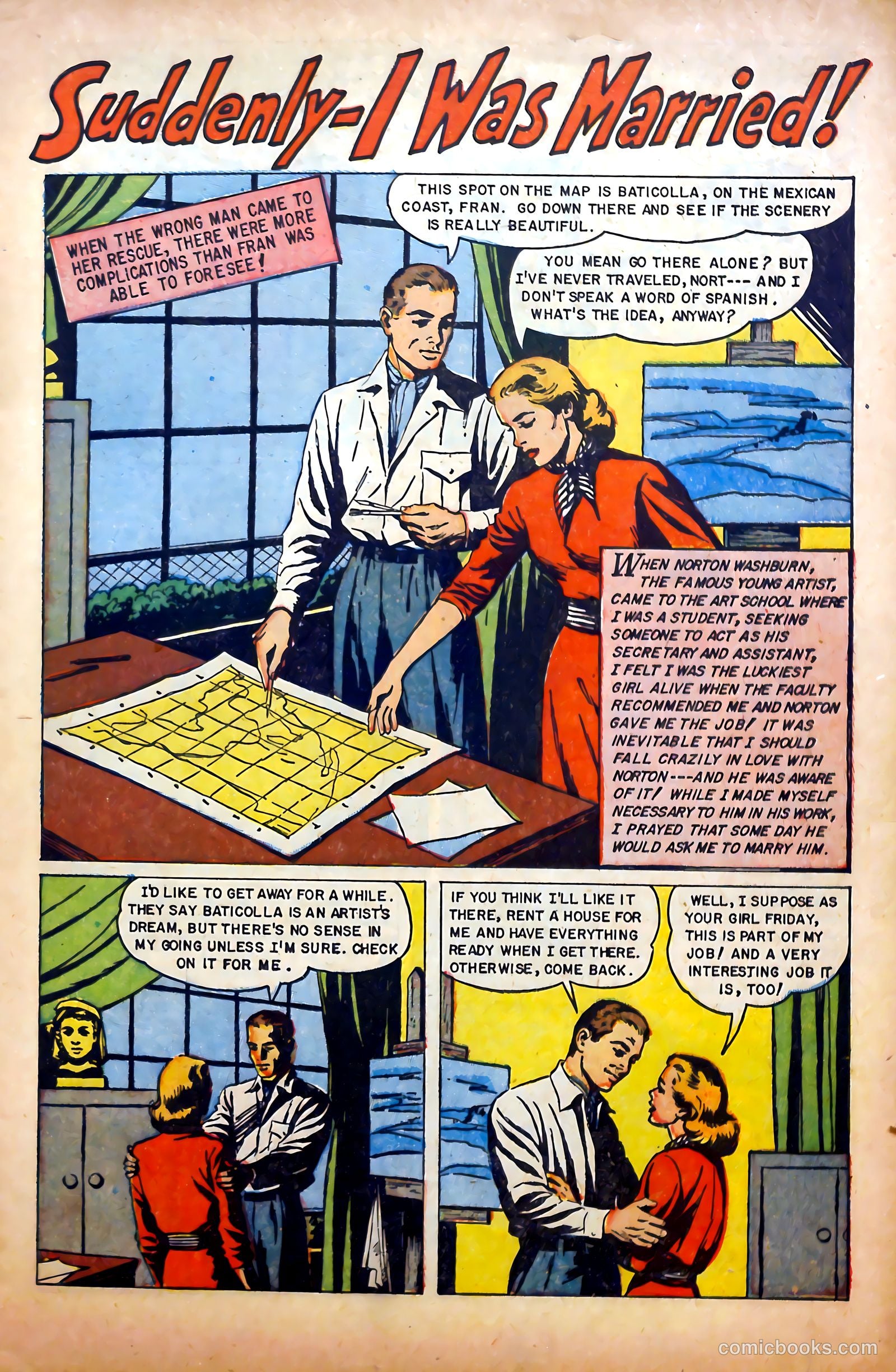 Glamorous Romances #74 (1954) — page 3 of 36